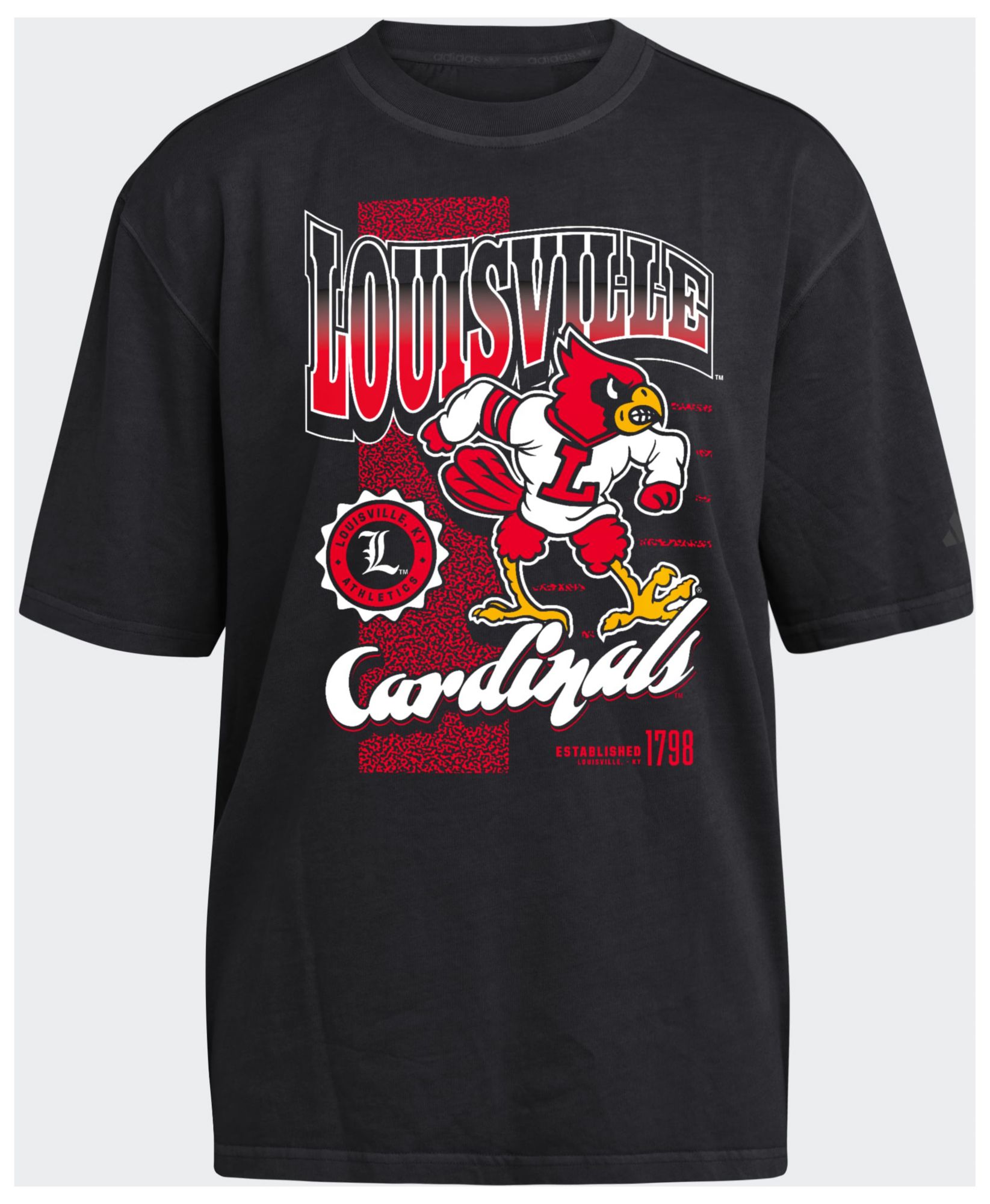 adidas Women's Louisville Cardinals Black T-Shirt