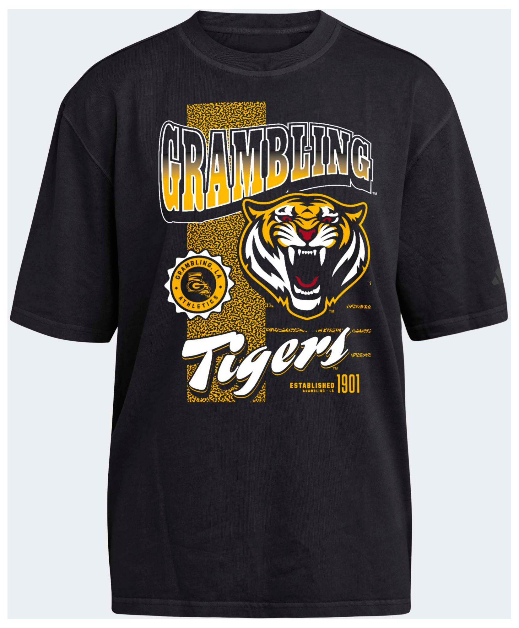 adidas Women's Grambling State University Black T-Shirt