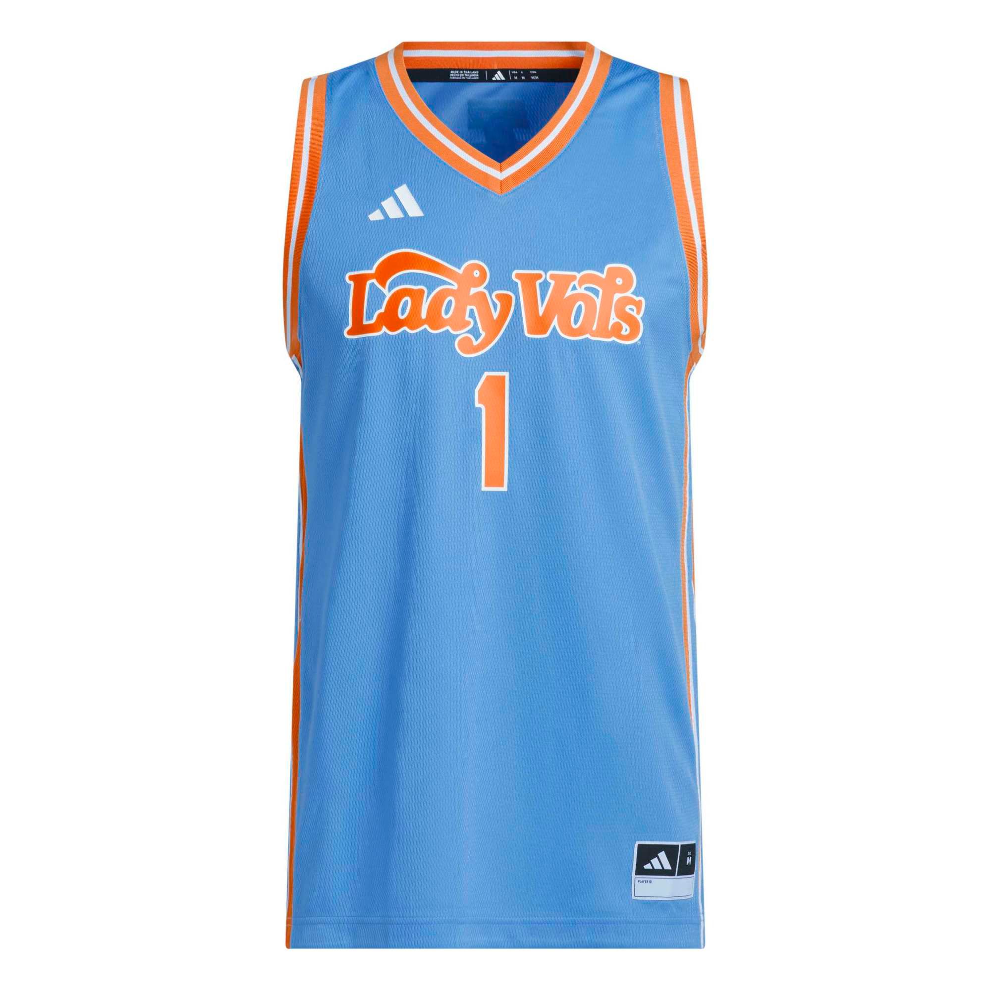 adidas Women's Tennessee Volunteers Light Blue Replica Basketball Jersey