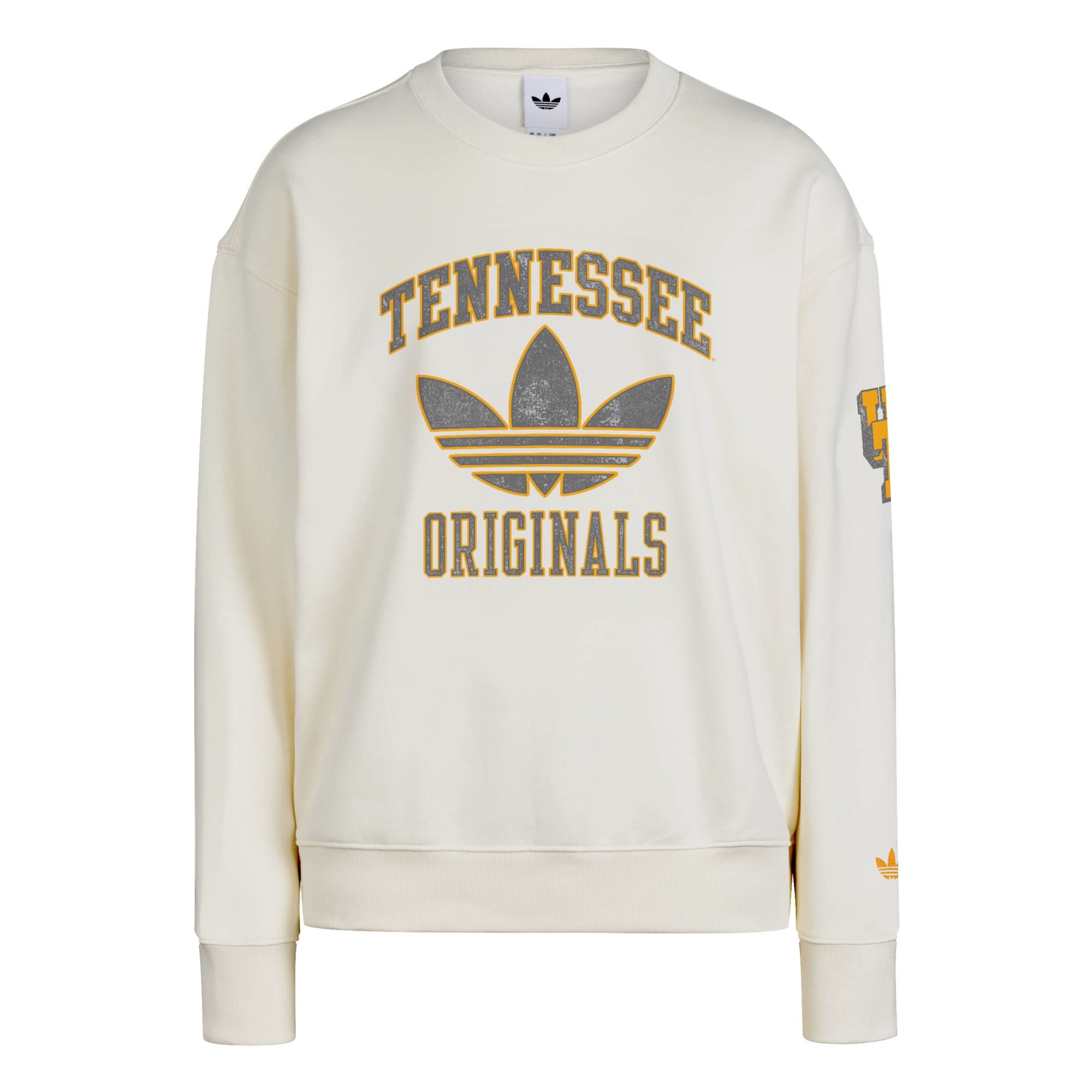 adidas Women's Tennessee Volunteers Essential White Over-Sized Crew Sweatshirt