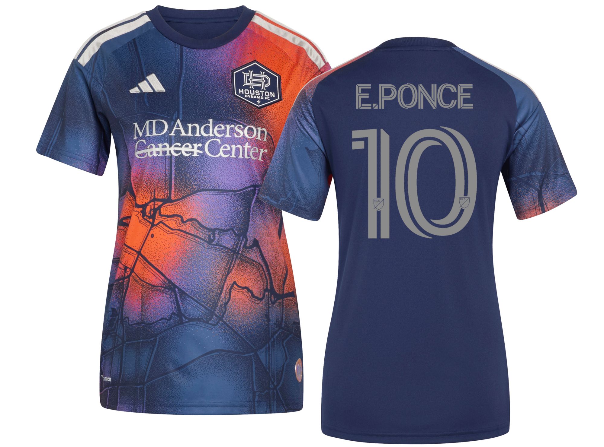 adidas Women's Houston Dynamo Ezequiel Ponce #10 2026 Secondary Replica 'Mission Control' Jersey