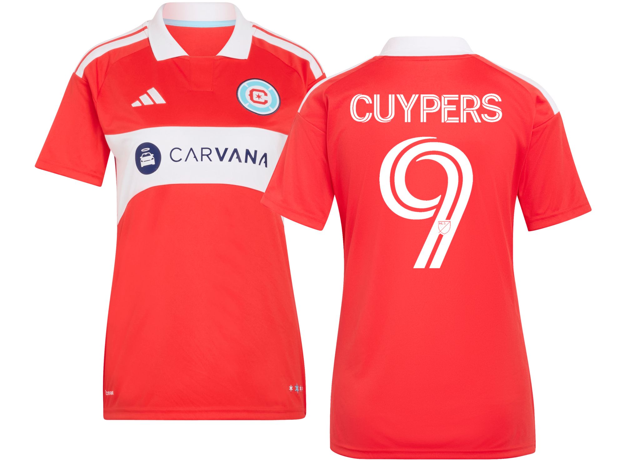 adidas Women's Chicago Fire Hugo Cuypers #9 2026 Primary Replica 'Forever Red' Jersey