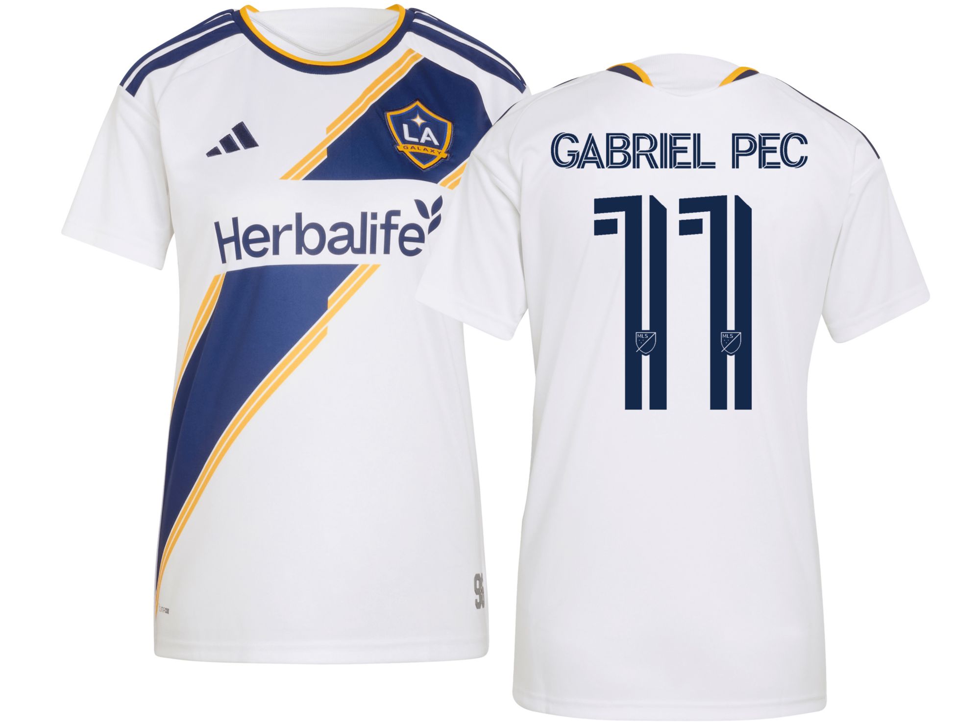adidas Women's LA Galaxy Gabriel Pec #11 2026 Primary Replica 'The VeloCITY Kit' Jersey