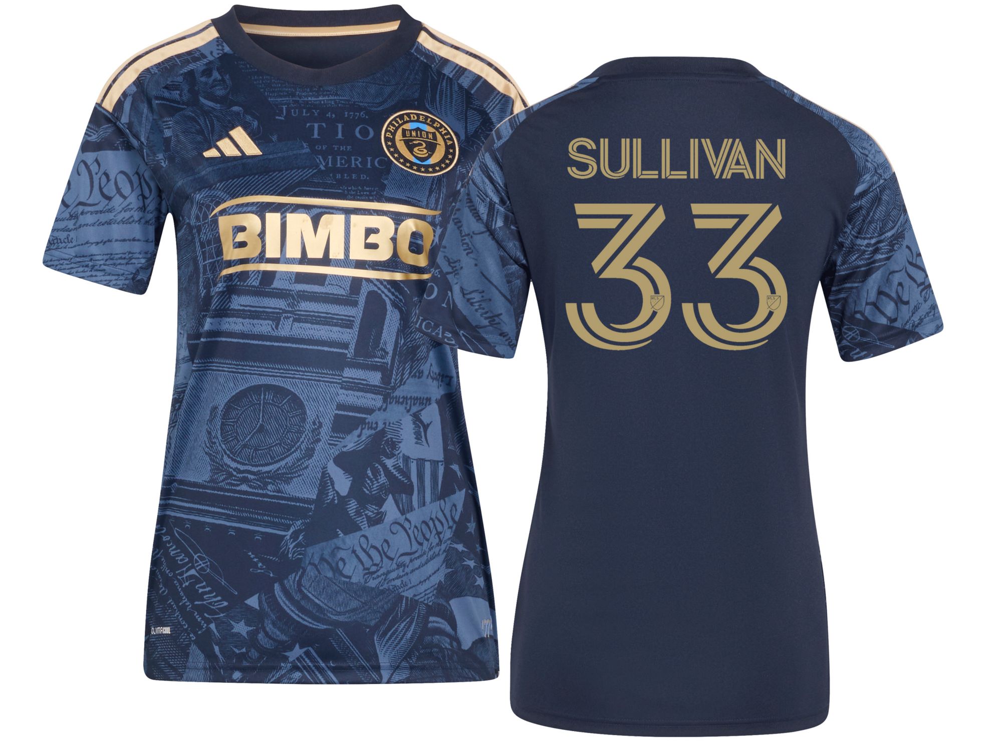 adidas Women's Philadelphia Union Quinn Sullivan #33 2026 Primary Replica '1776 Kit' Jersey
