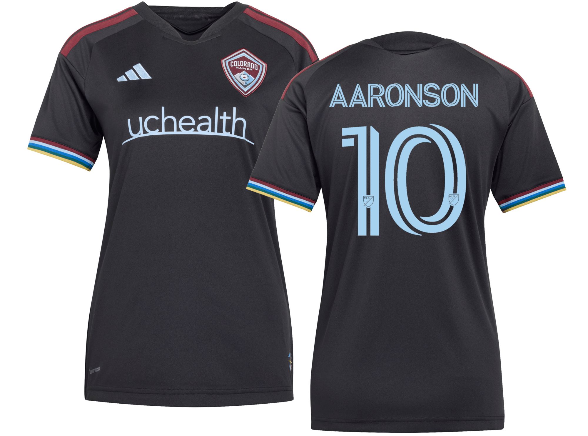 adidas Women's Colorado Rapids Paxten Aaronson #10 2026 Primary Replica 'Colorful Colorado' Jersey