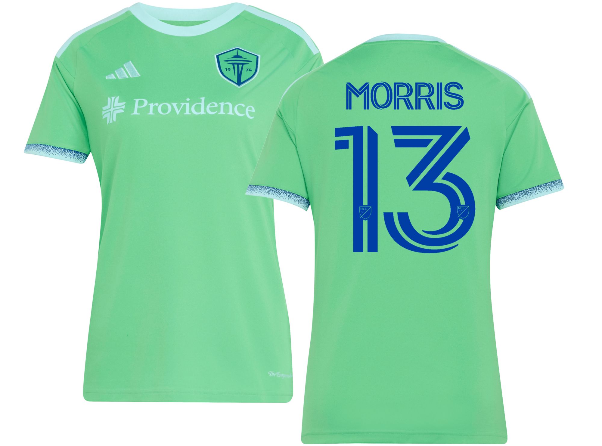adidas Women's Seattle Sounders Jordan Morris #13 2026 Primary Replica 'The Evergreen State Kit' Jersey