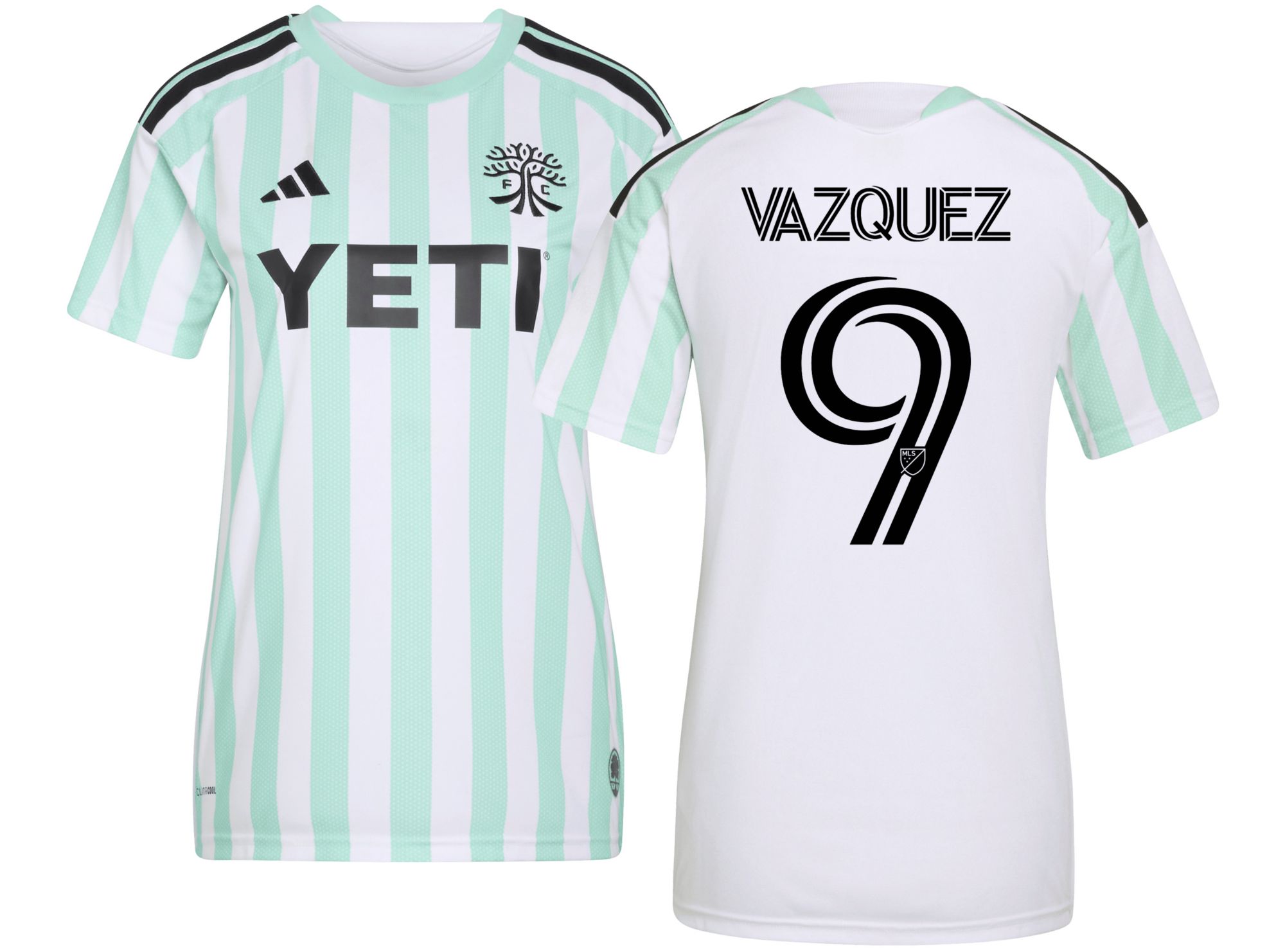 adidas Women's Austin FC Brandon Vazquez #9 2026 Secondary Replica 'The Rooted Kit' Jersey
