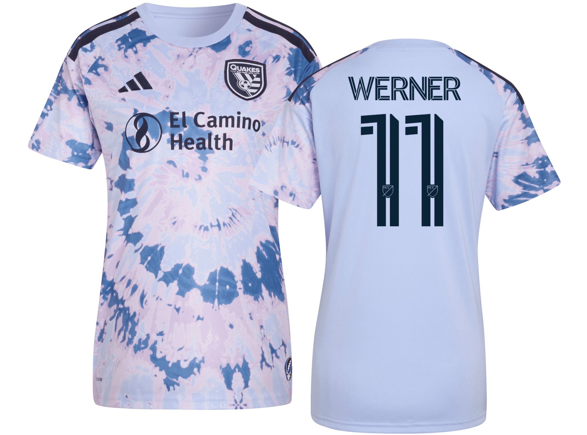 adidas Women's San Jose Earthquakes Timo Werner #11 2026 Secondary Replica 'The Dead Kit' Jersey