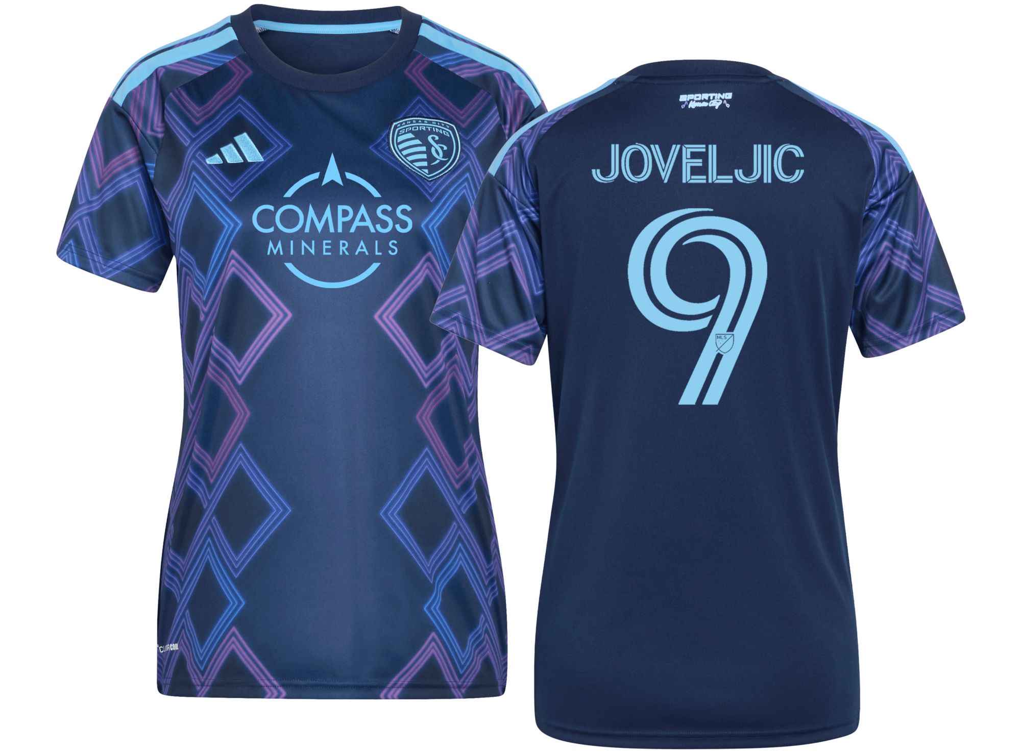 adidas Women's Sporting Kansas City Dejan Joveljic #9 2026 Secondary Replica 'The 18th & Vine Kit' Jersey
