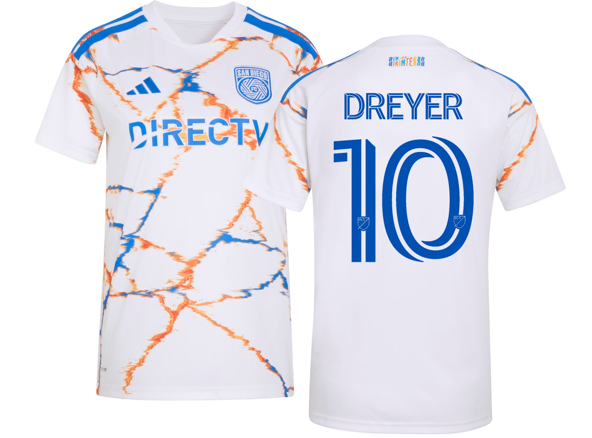 adidas Women's San Diego FC Anders Dreyer #10 2026 Secondary Replica 'Unprecedented Unity Kit' Jersey