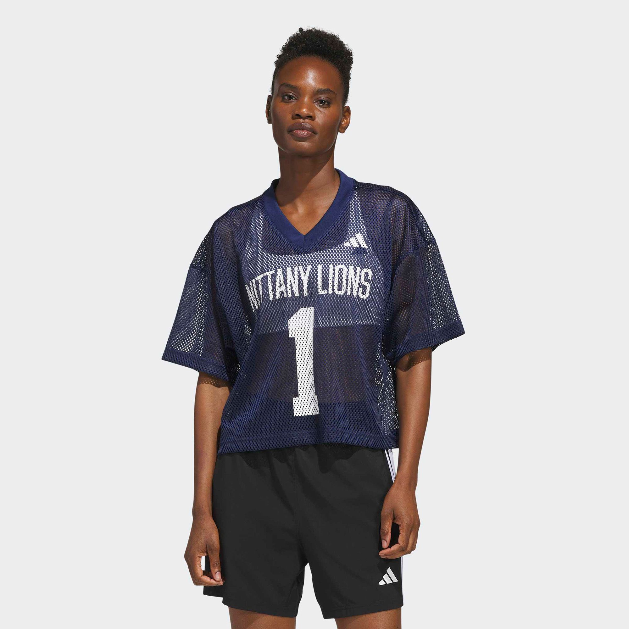 adidas Women's Penn State Nittany Lions Navy Sideline Football Jersey