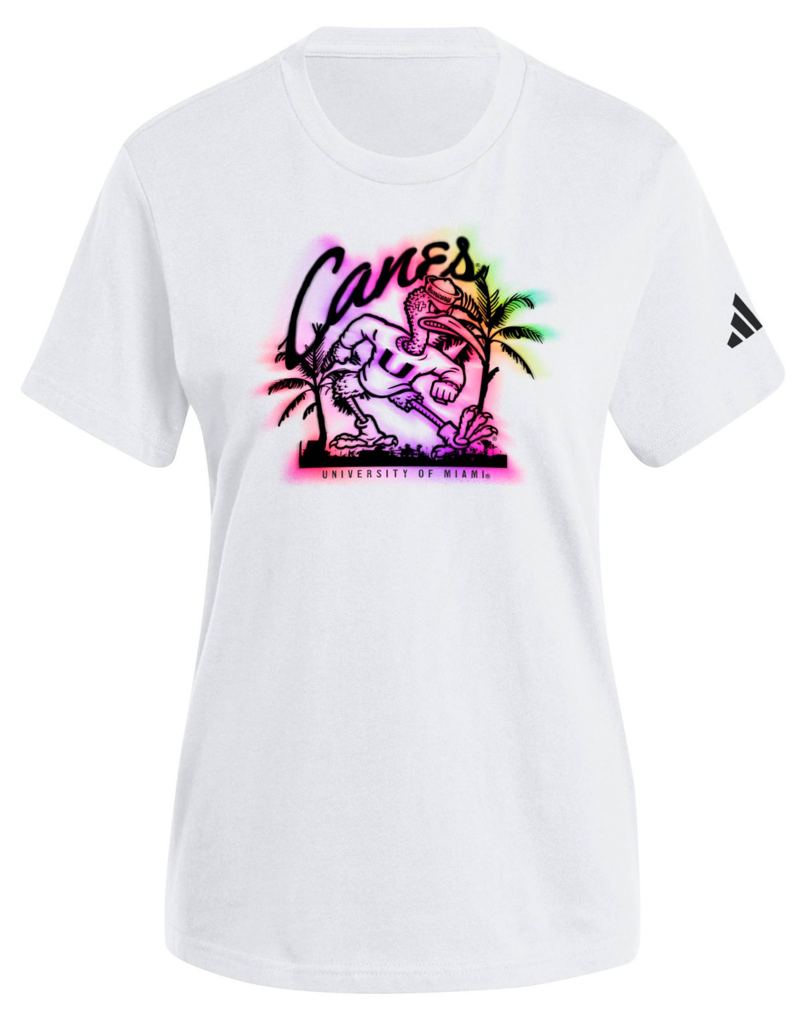 adidas Women's Miami Hurricanes Graphic T-Shirt