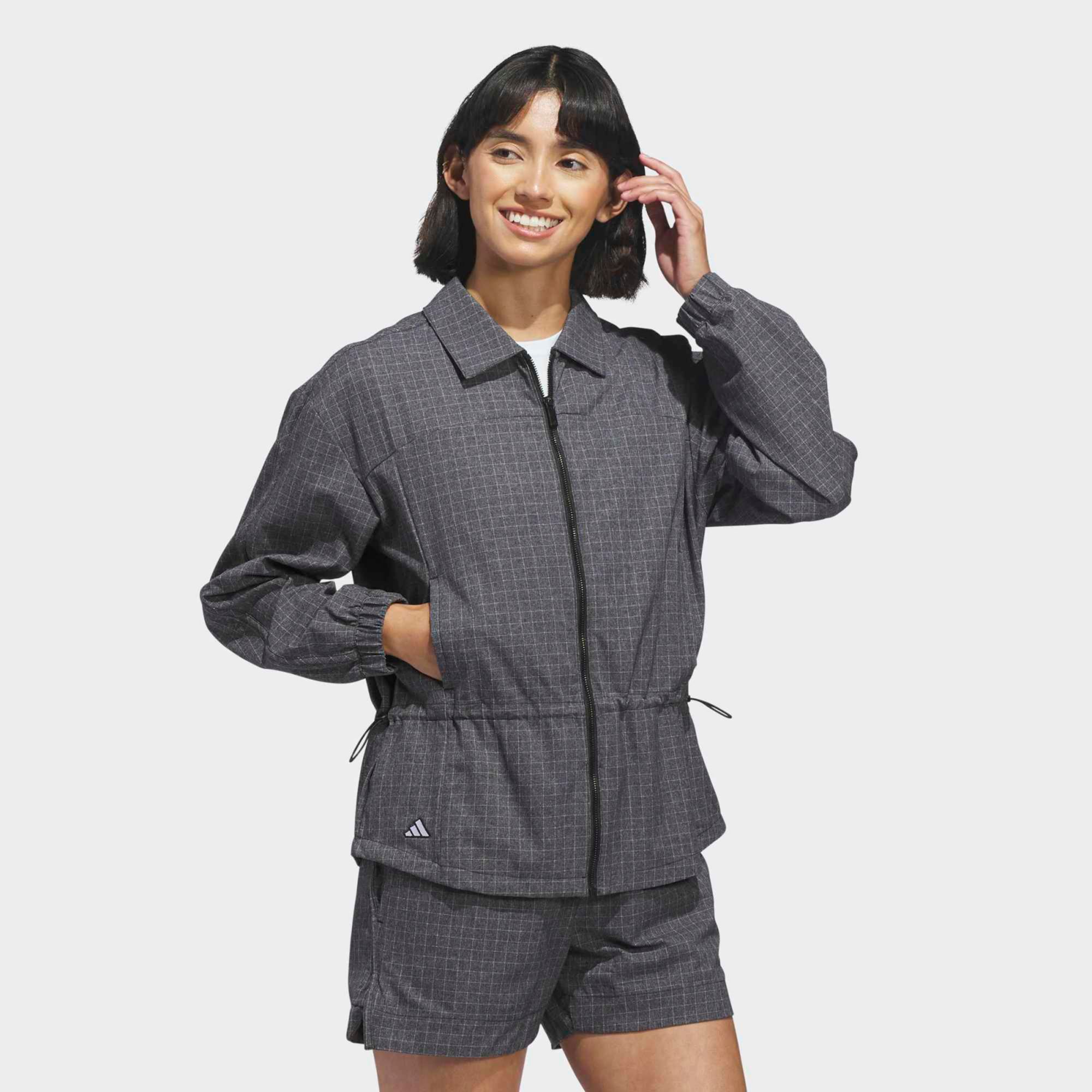 adidas Women's Ultimate365+ Peplum Grid Golf Jacket