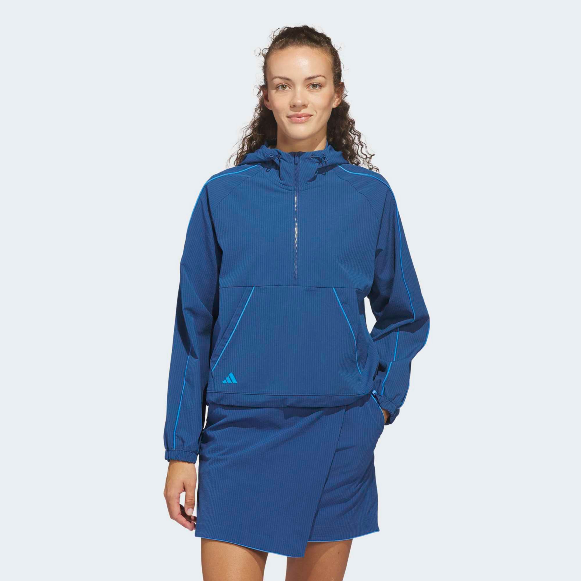 adidas Women's Ultimate365 Seersucker 1/4 Zip Golf Jacket