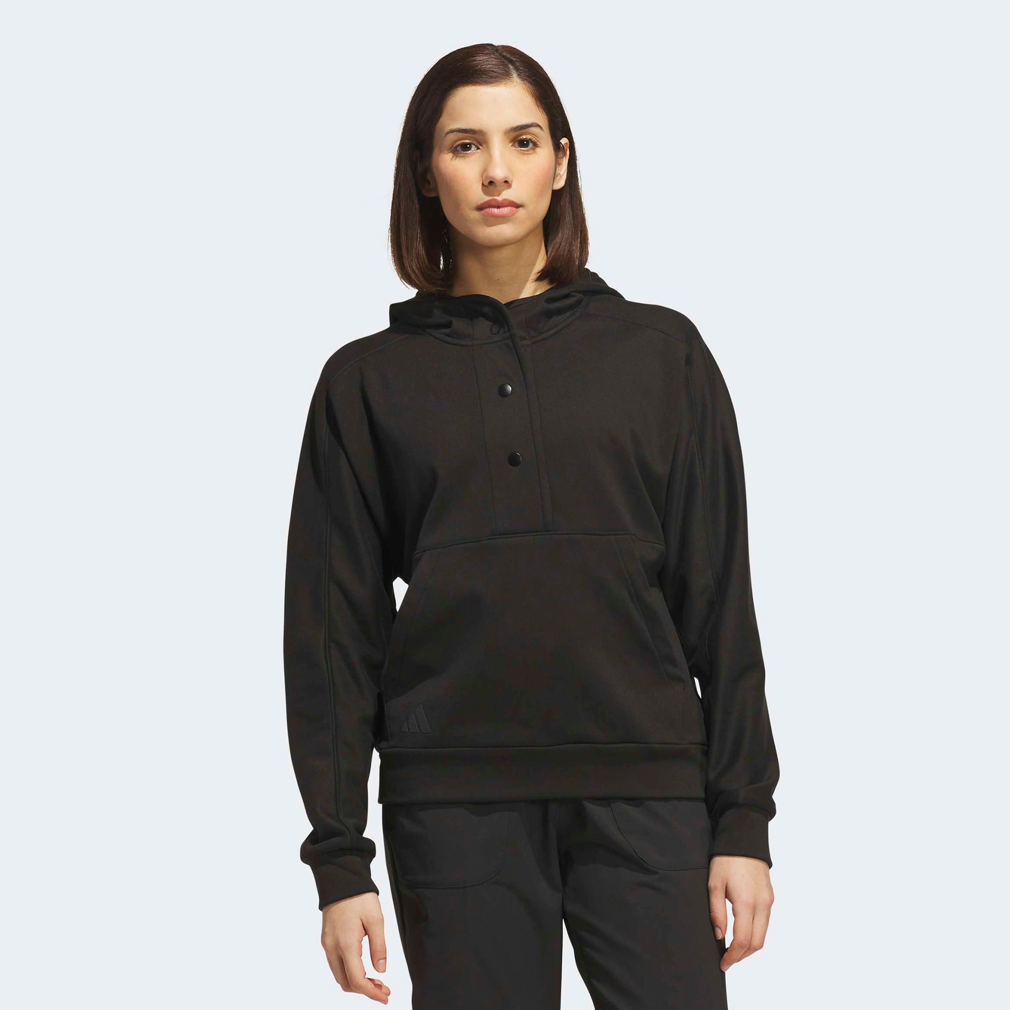 adidas Women's Beyond the Course Snap Climawarm Loose Hoodie