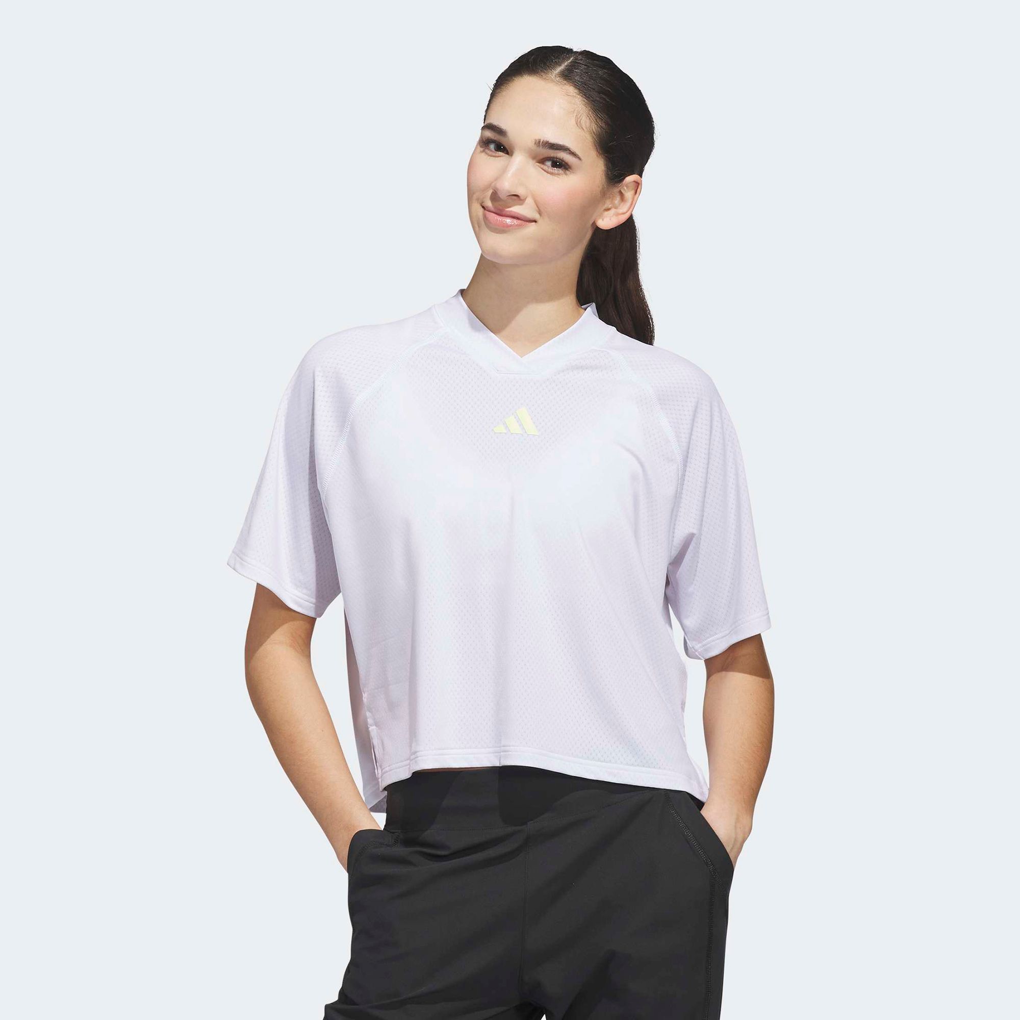 adidas Women's Beyond the Course Climacool Loose V-Neck Top