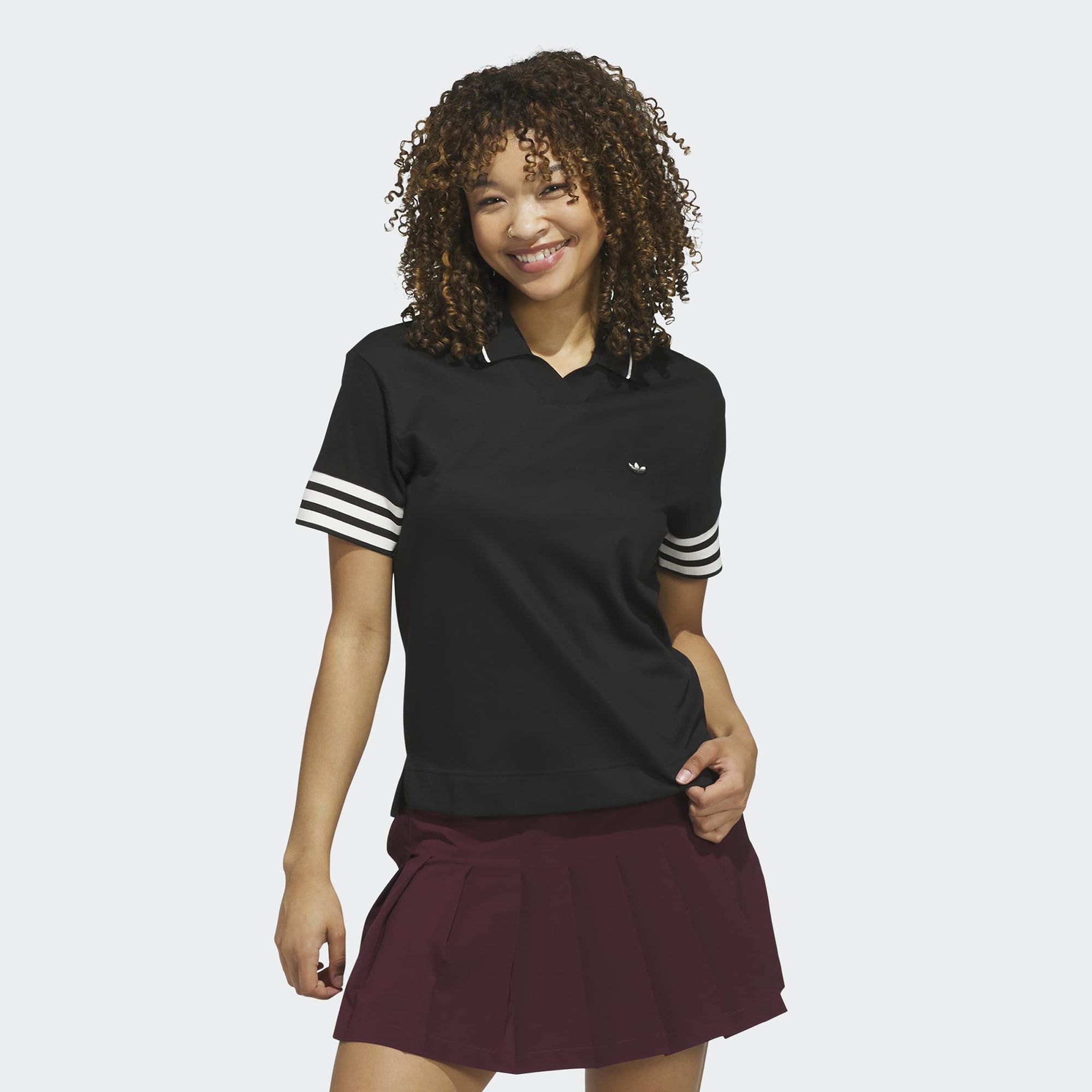adidas Originals Women's 3-Stripe Golf Polo