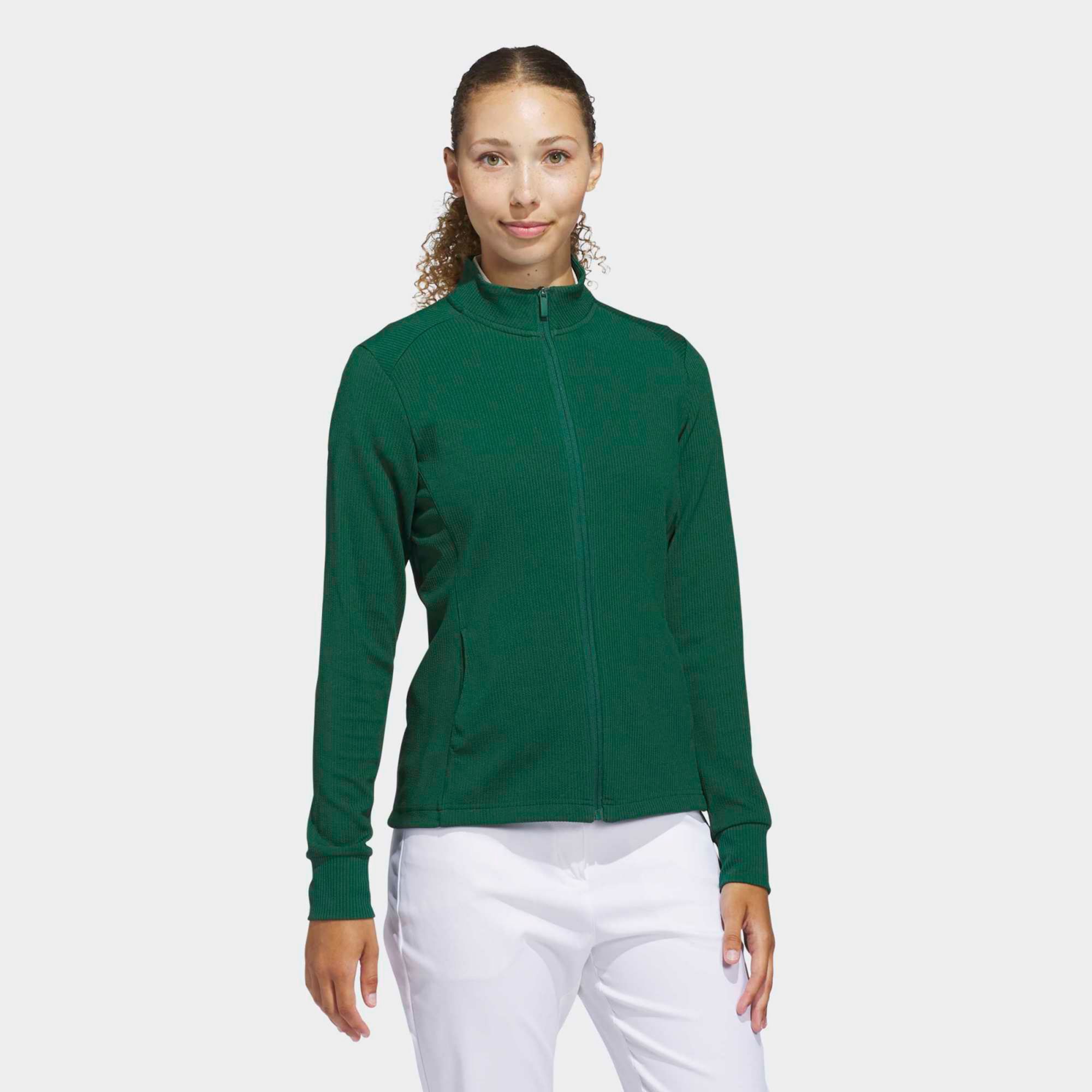 adidas Women's Performance Texture Full Zip Golf Jacket