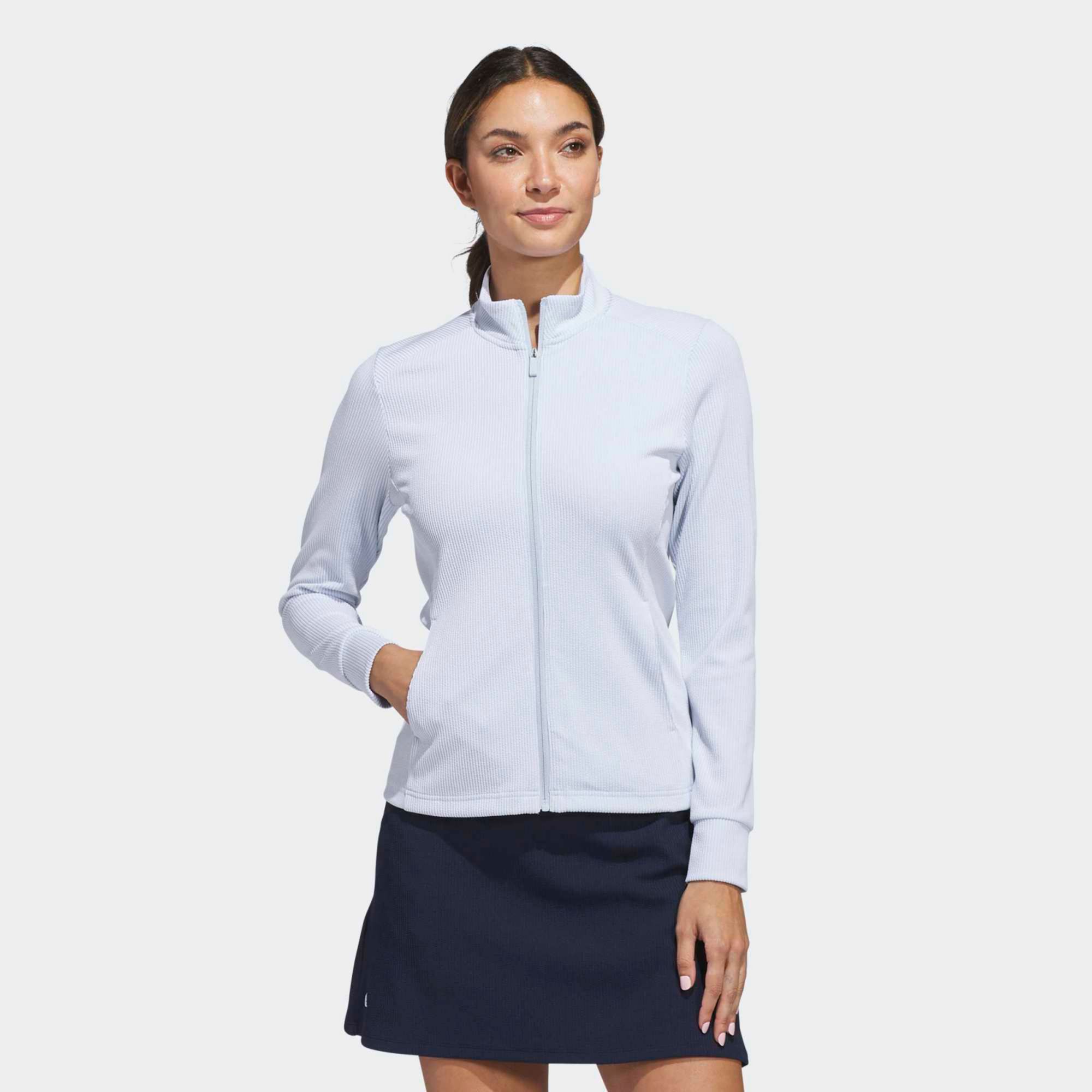 adidas Women's Performance Texture Full Zip Golf Jacket