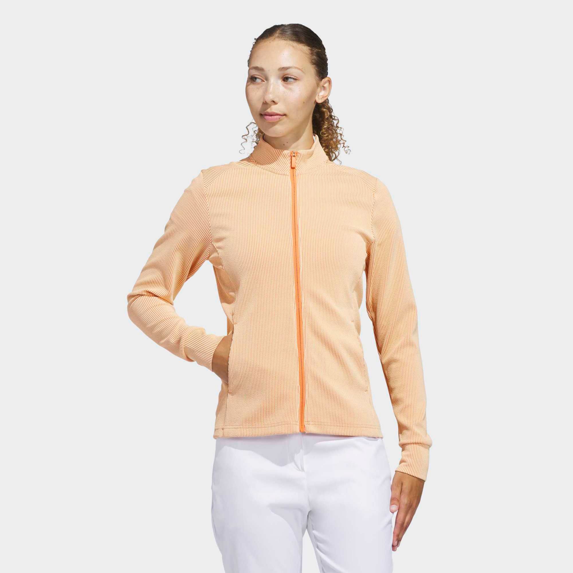 adidas Women's Performance Texture Full Zip Golf Jacket