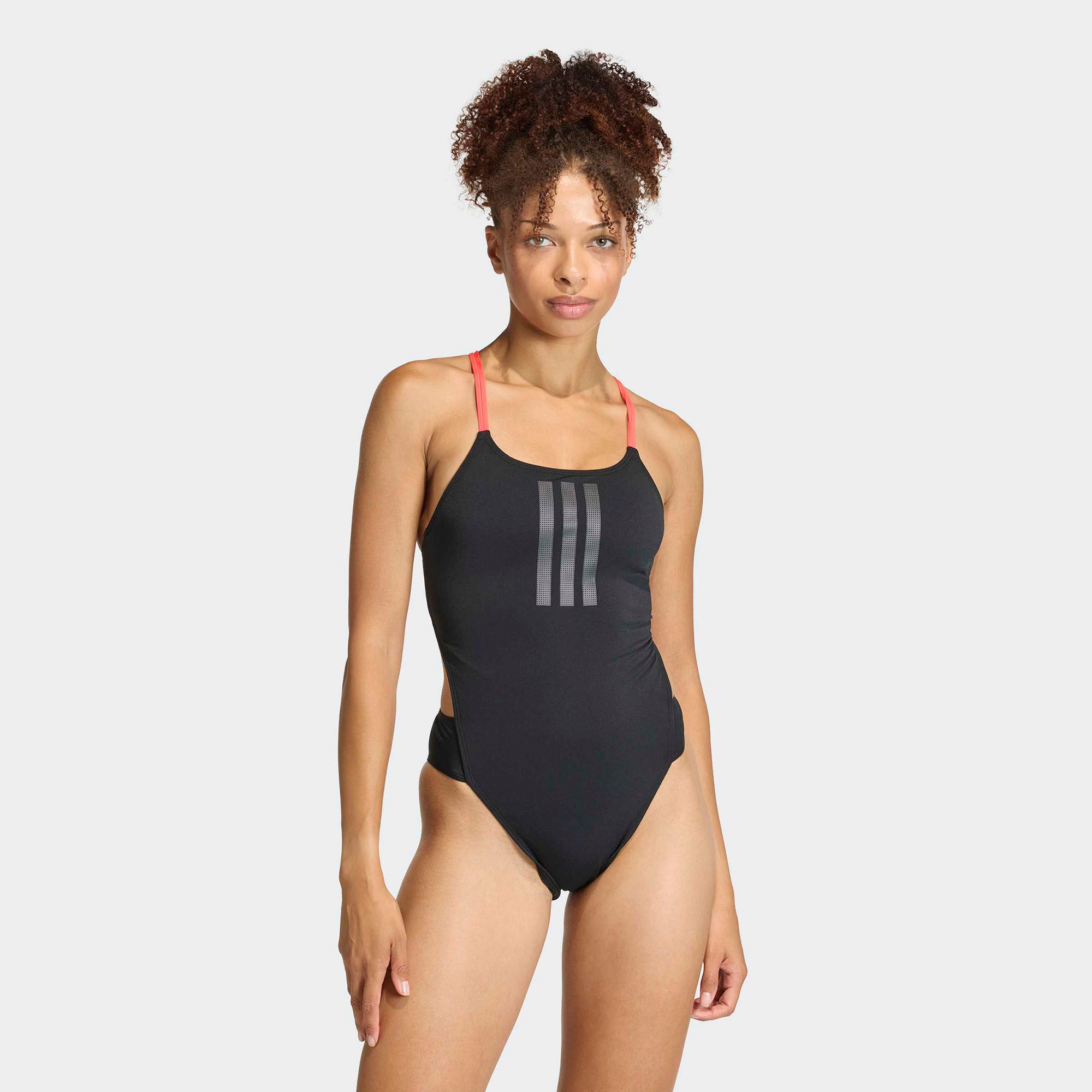 adidas Women's Ripstream 3-Stripes Tie Back Swimsuit
