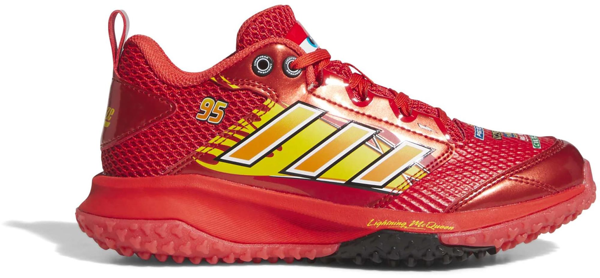 adidas x Pixar Cars Kids' adizero DGT Lightning McQueen Turf Baseball Shoes