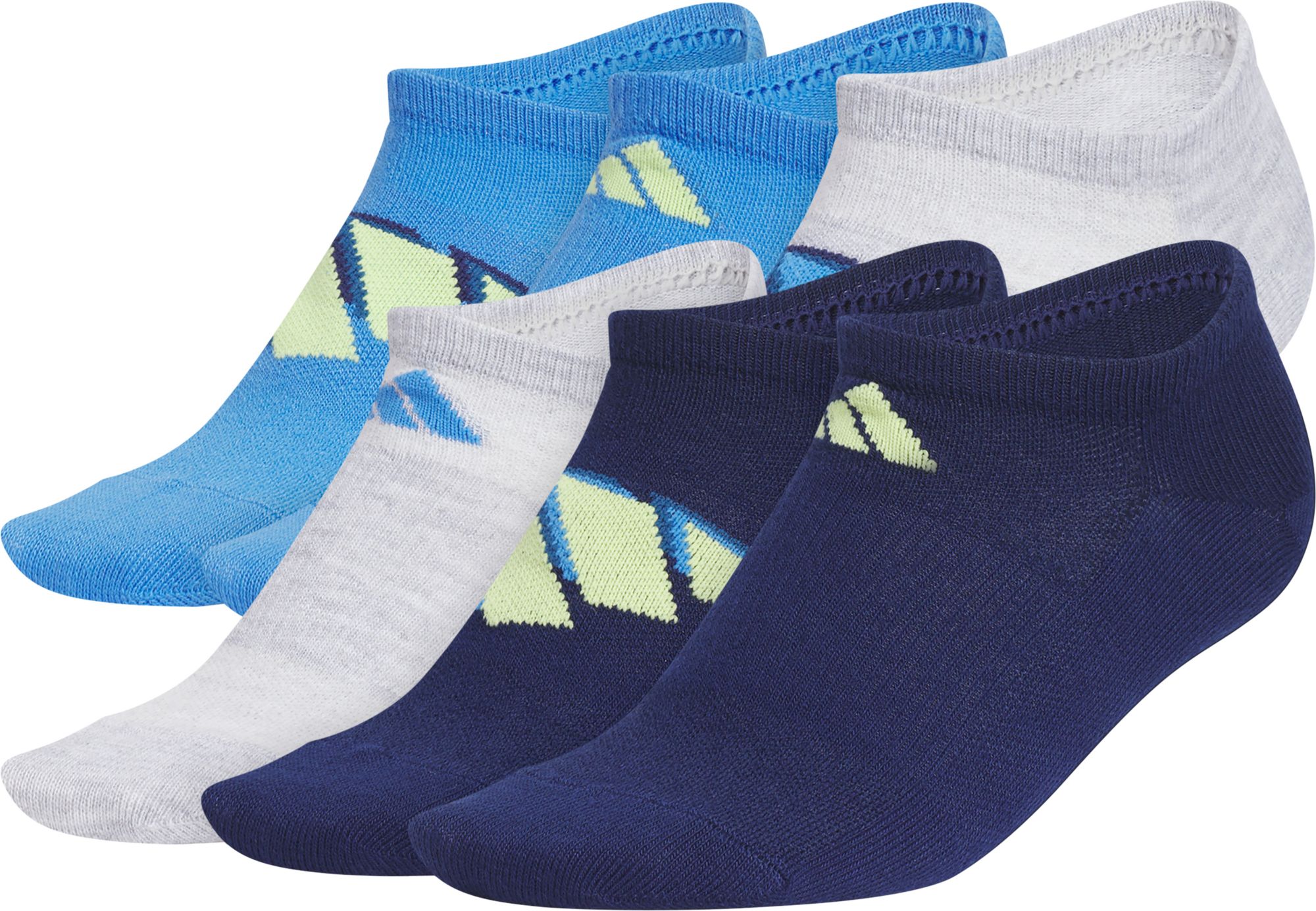 adidas Youth Superlite Classic 2.0 No Show Socks - 6 Pack