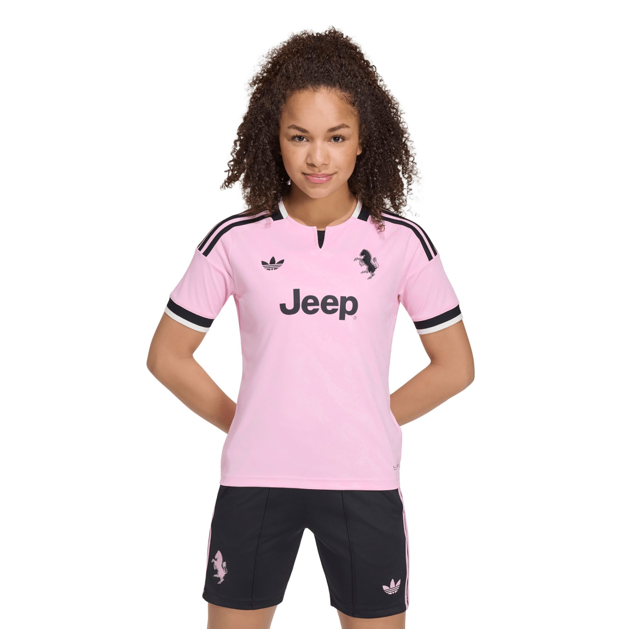 adidas Youth Juventus Pink 2026 Away Replica Jersey