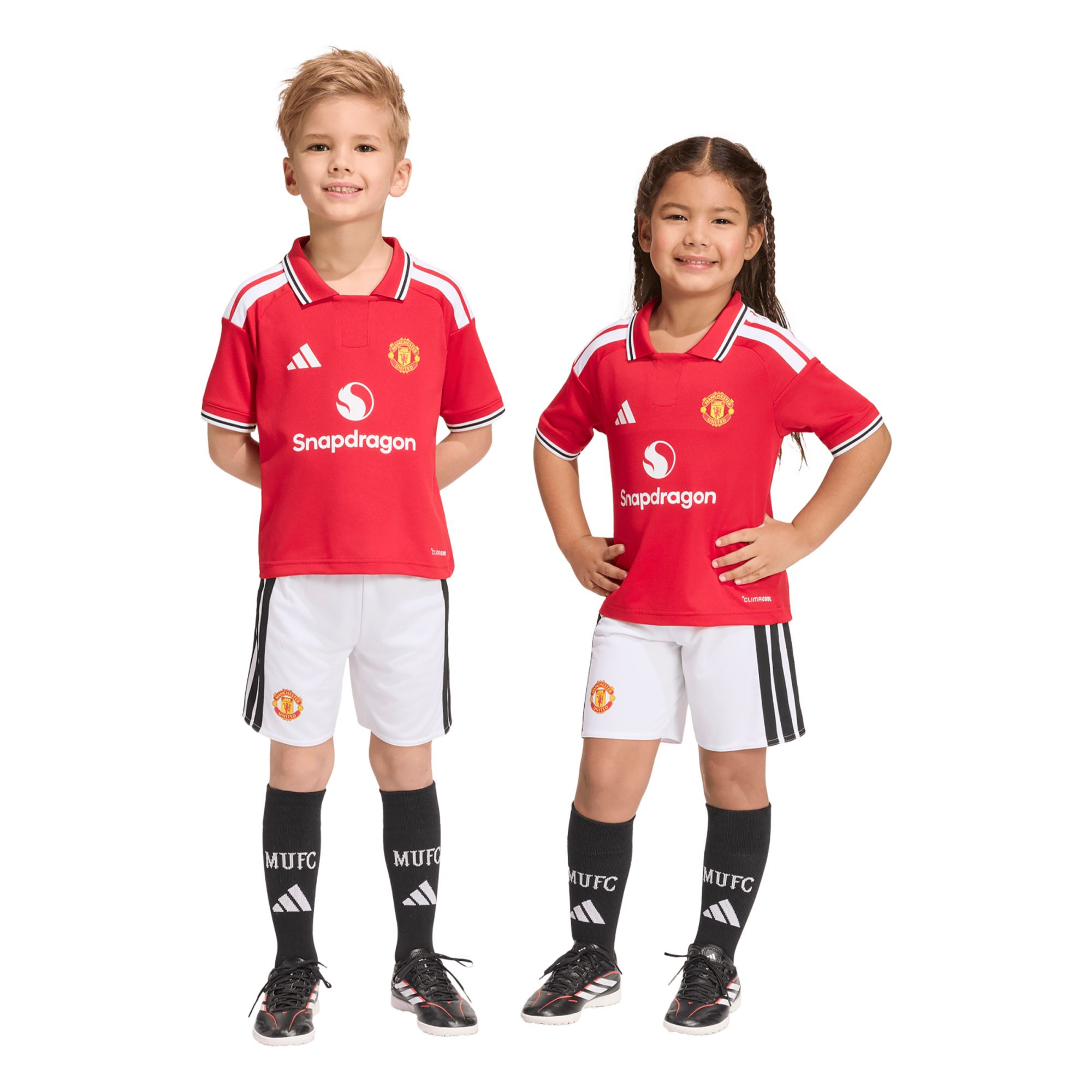 adidas Toddler Manchester United Red Home Replica Kit