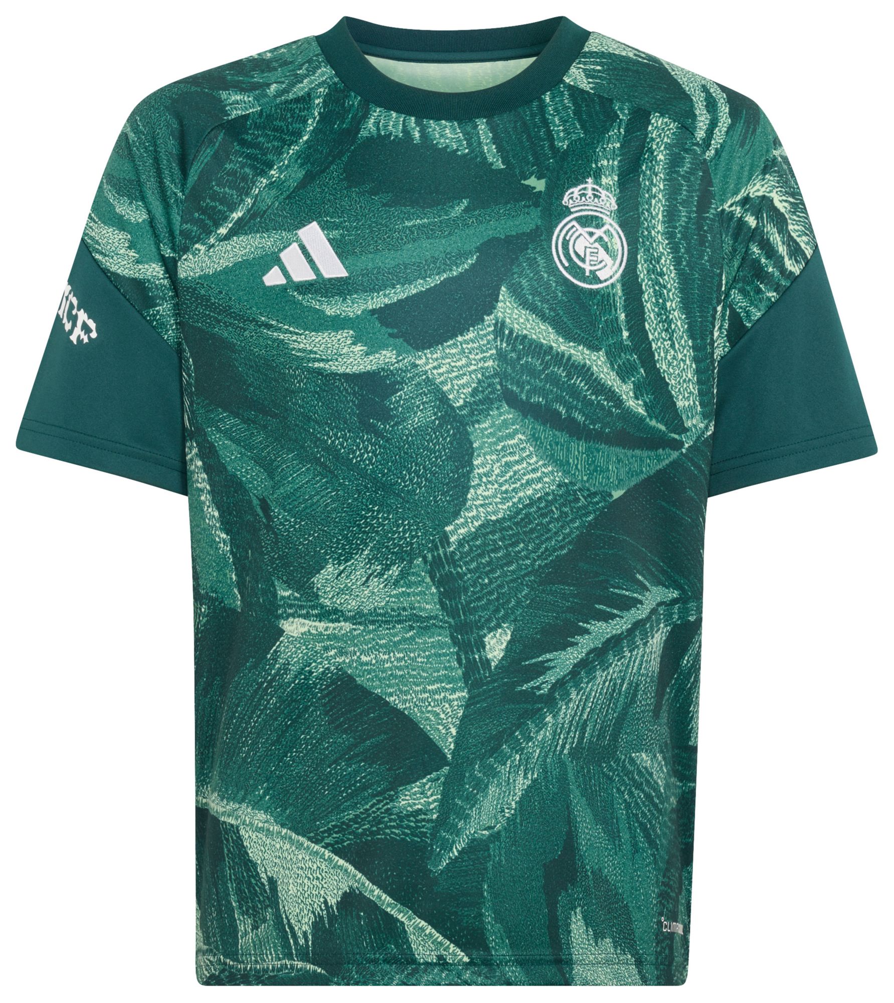 adidas Youth Real Madrid Green 2026 Home Prematch Jersey
