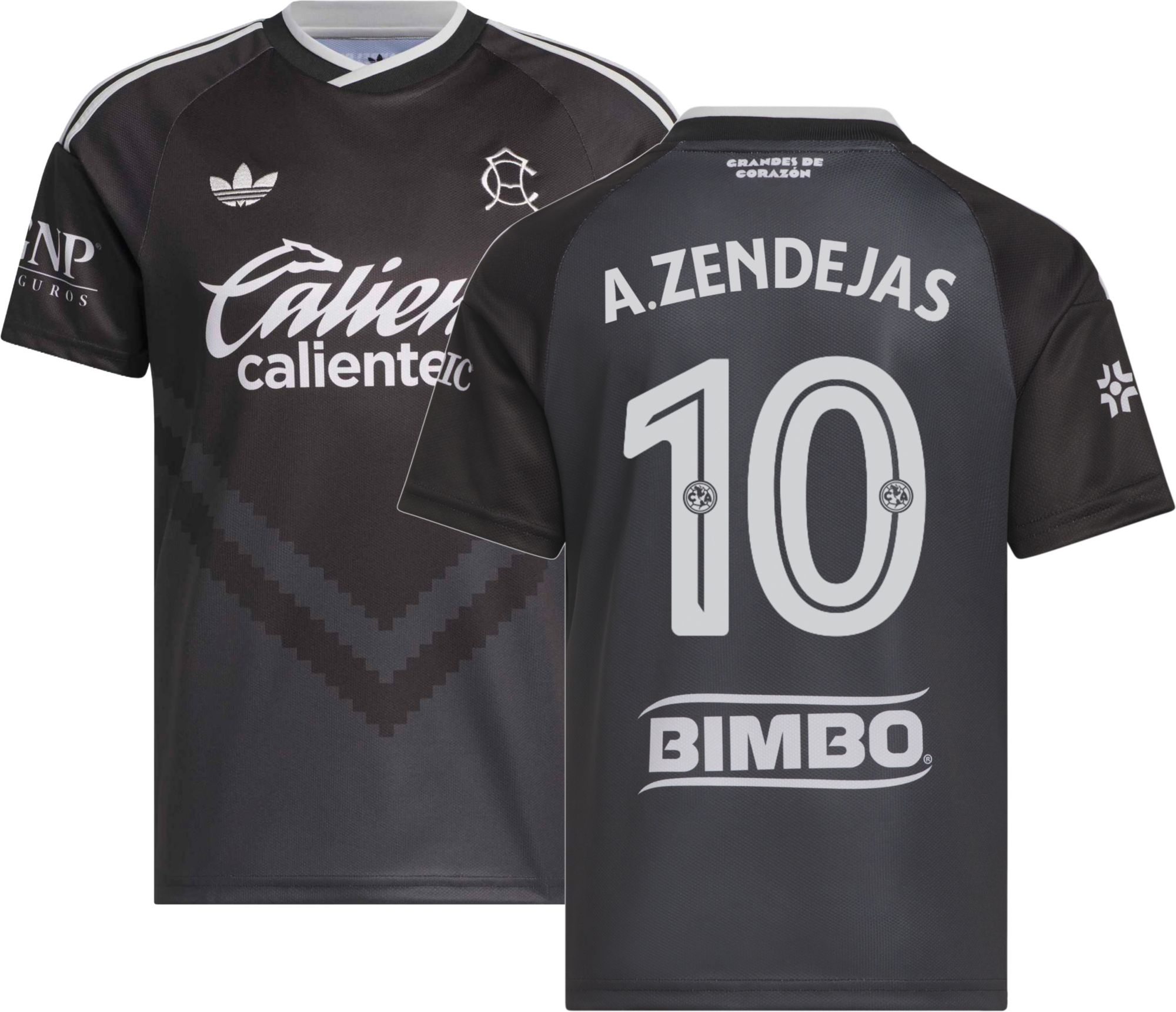 adidas Youth Club America Alex Zendejas 2026 Away Replica Jersey