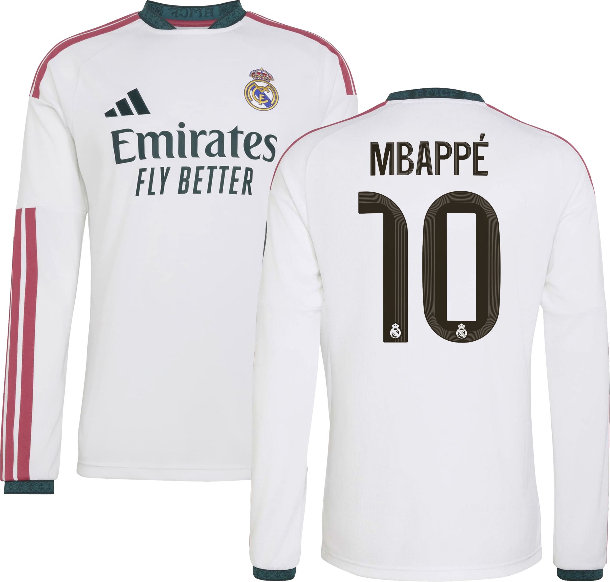 adidas Youth Real Madrid Kylian Mbappe 2026 Home Replica Jersey