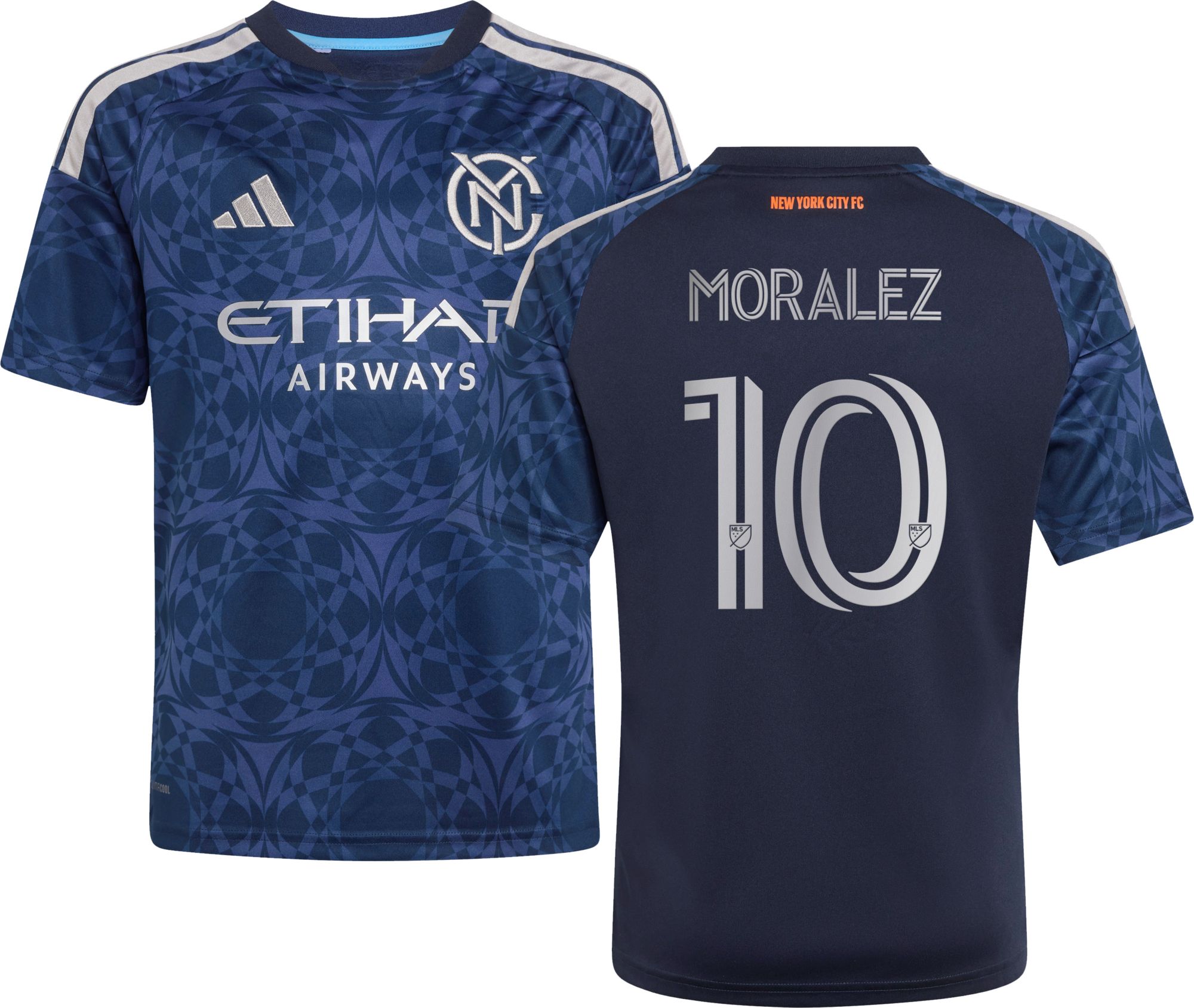 adidas Youth New York City FC Maxi Moralez2026 Secondary Replica Jersey