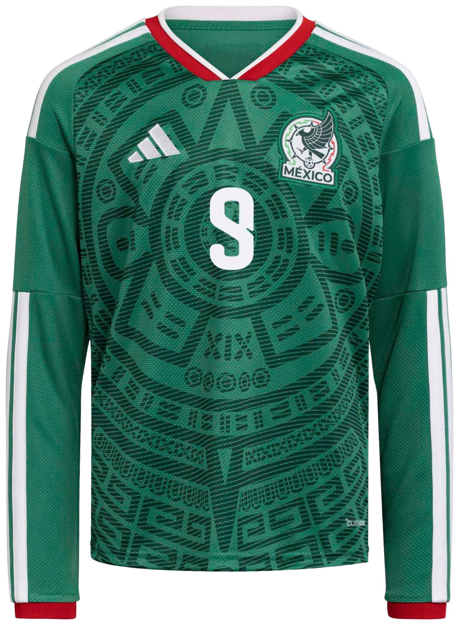 adidas Youth Raul Jimenez #9 Mexico 2026 Green Home Replica Jersey