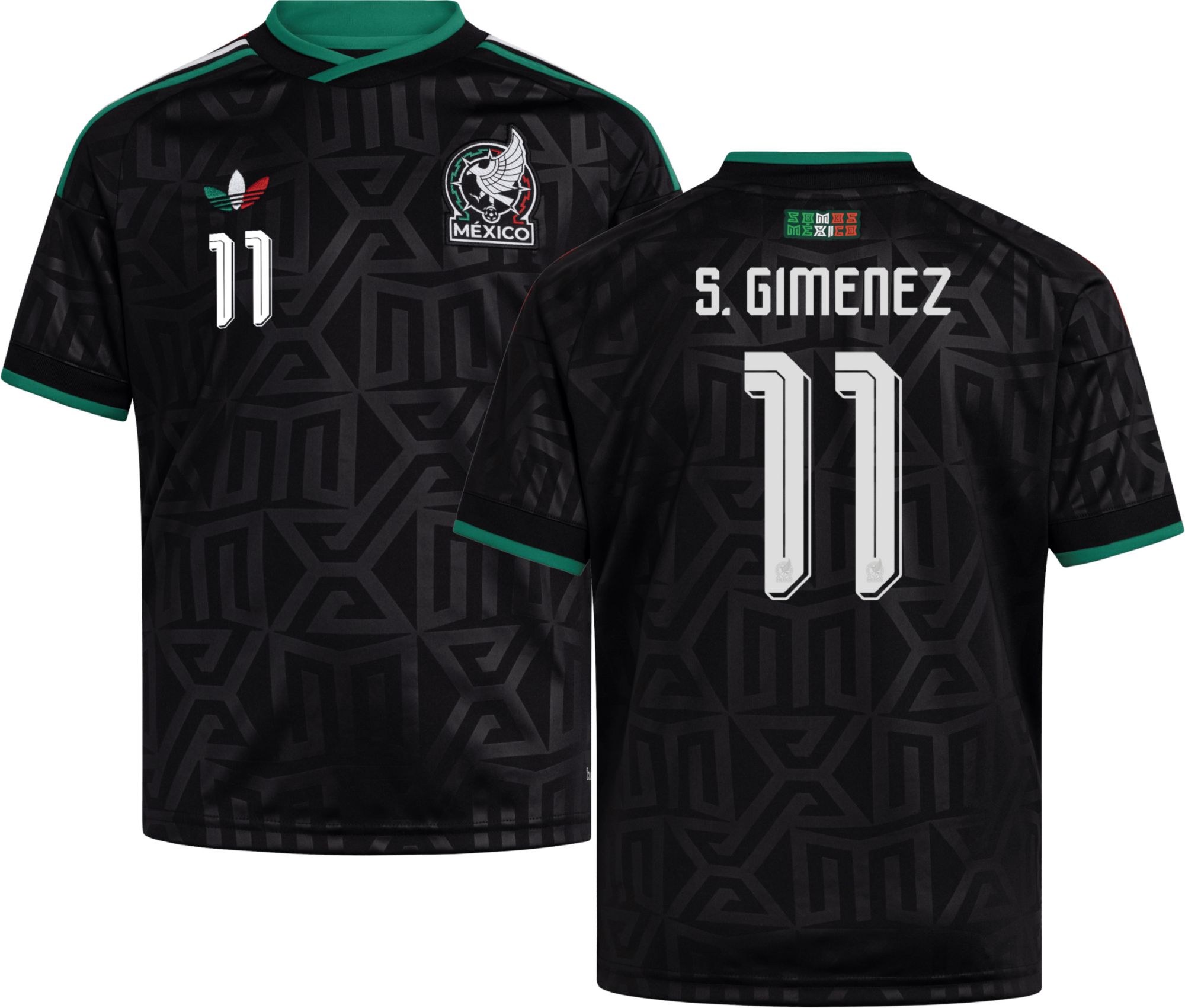 adidas Youth Mexico Santiago Giménez #11 2026 Third Replica Jersey