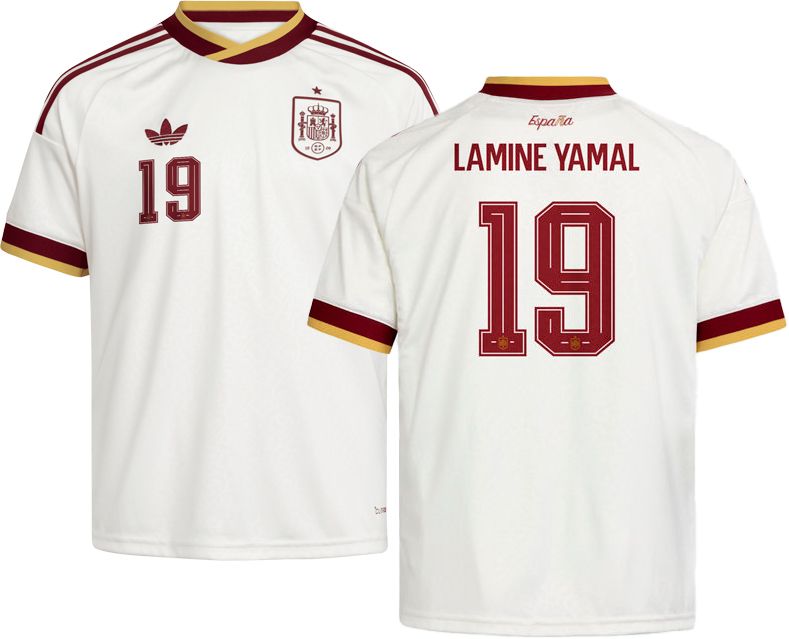 adidas Youth Spain Lamine Yamal #19 2026 Away Replica Jersey