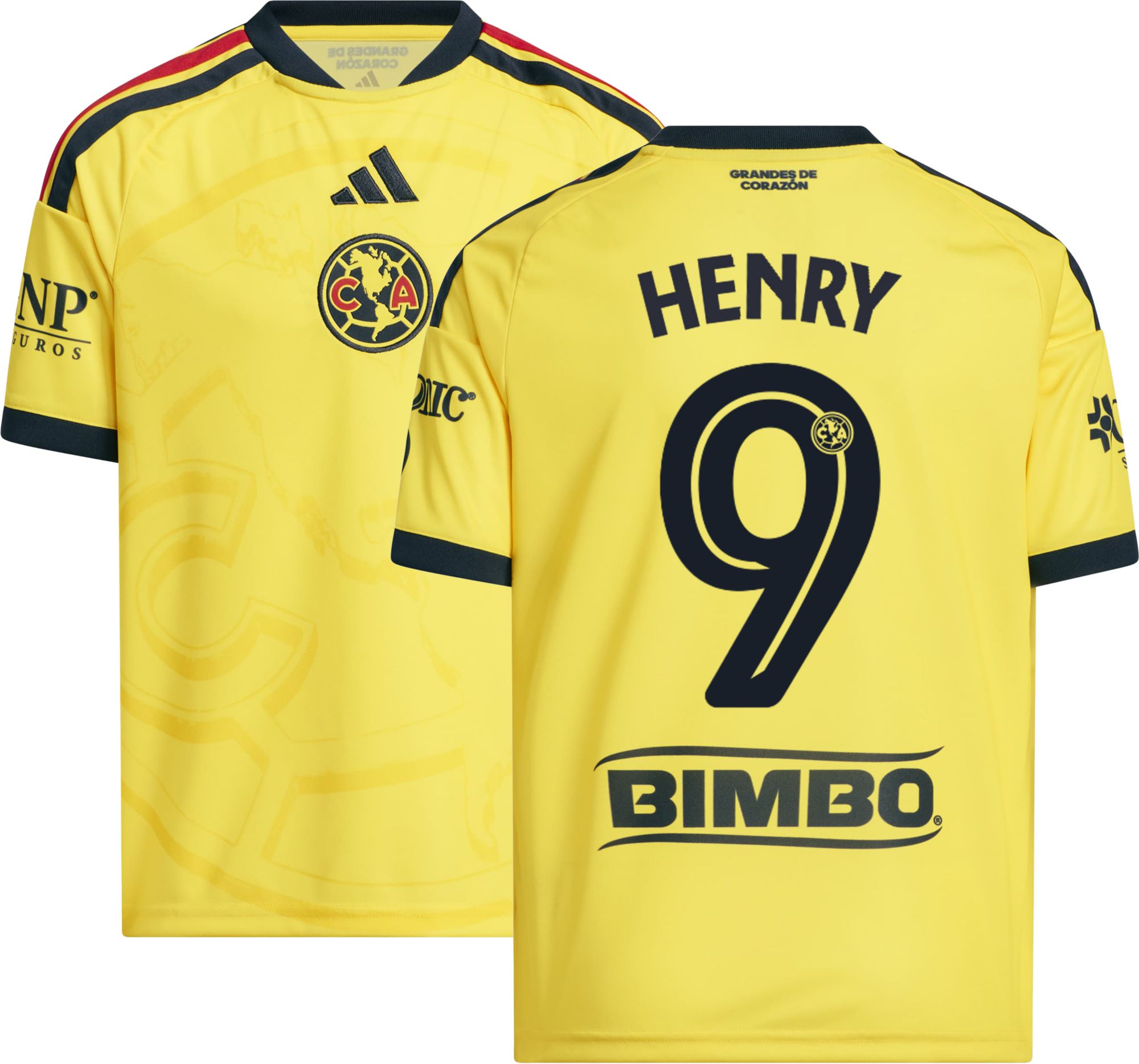 adidas Youth Club America Henry Martin 2026 Home Replica Jersey