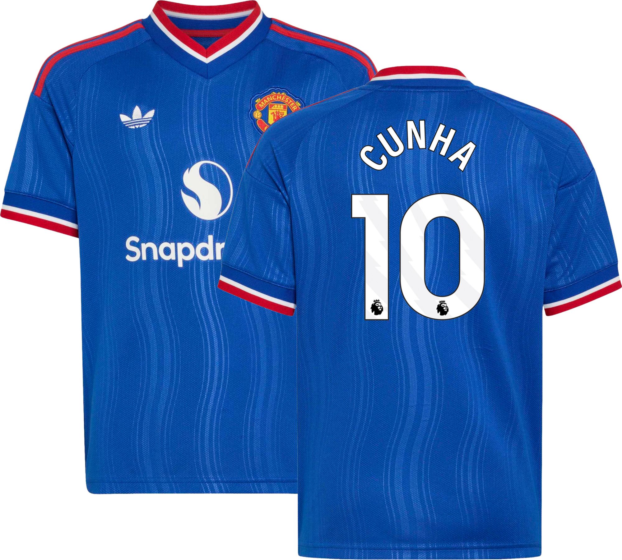 adidas Youth Manchester United Matheus Cunha 2026 Away Replica Jersey