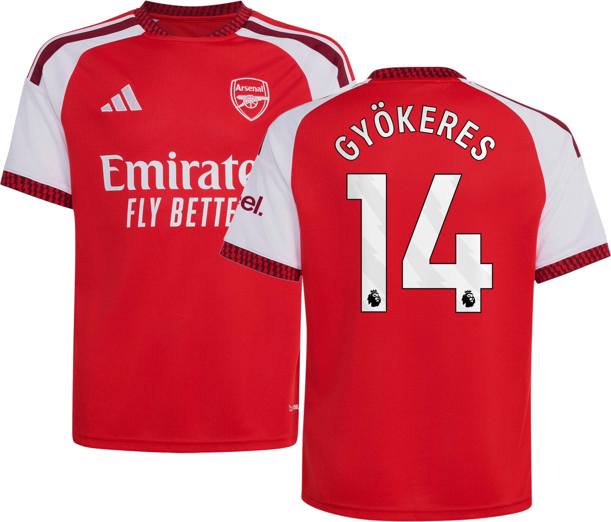 adidas Youth Arsenal Viktor Gyokeres #14 2026 Home Replica Jersey