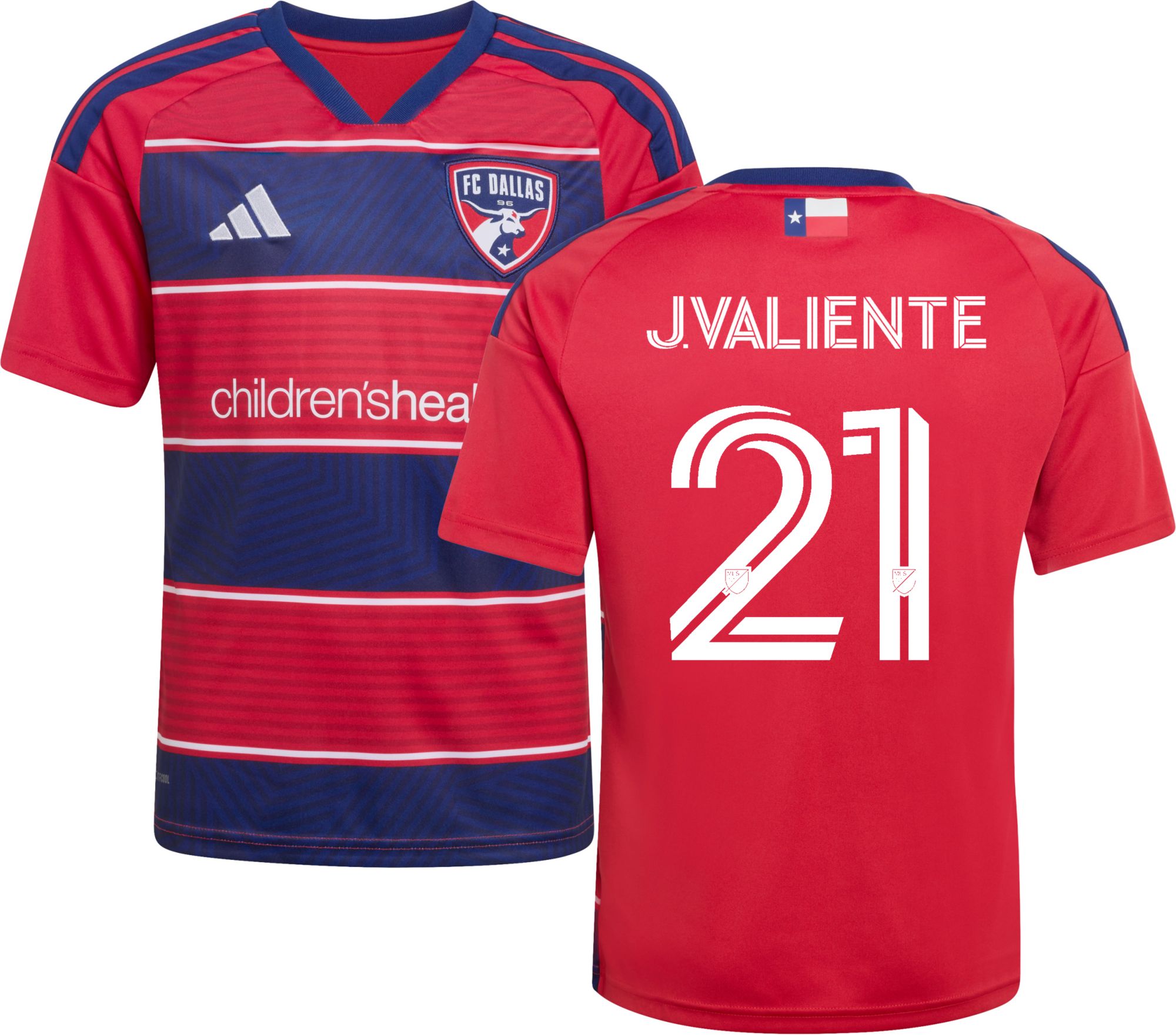adidas Youth FC Dallas Joaquín Valiente 2026 Primary Replica Jersey
