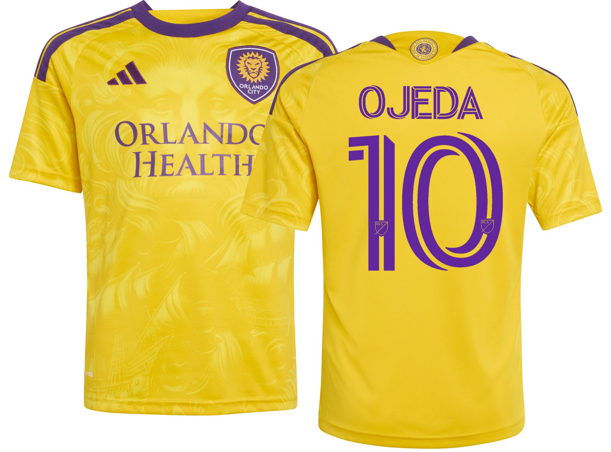 adidas Youth Orlando City Martin Ojeda #10 2026 Secondary Replica 'Sunken Treasure Kit' Jersey