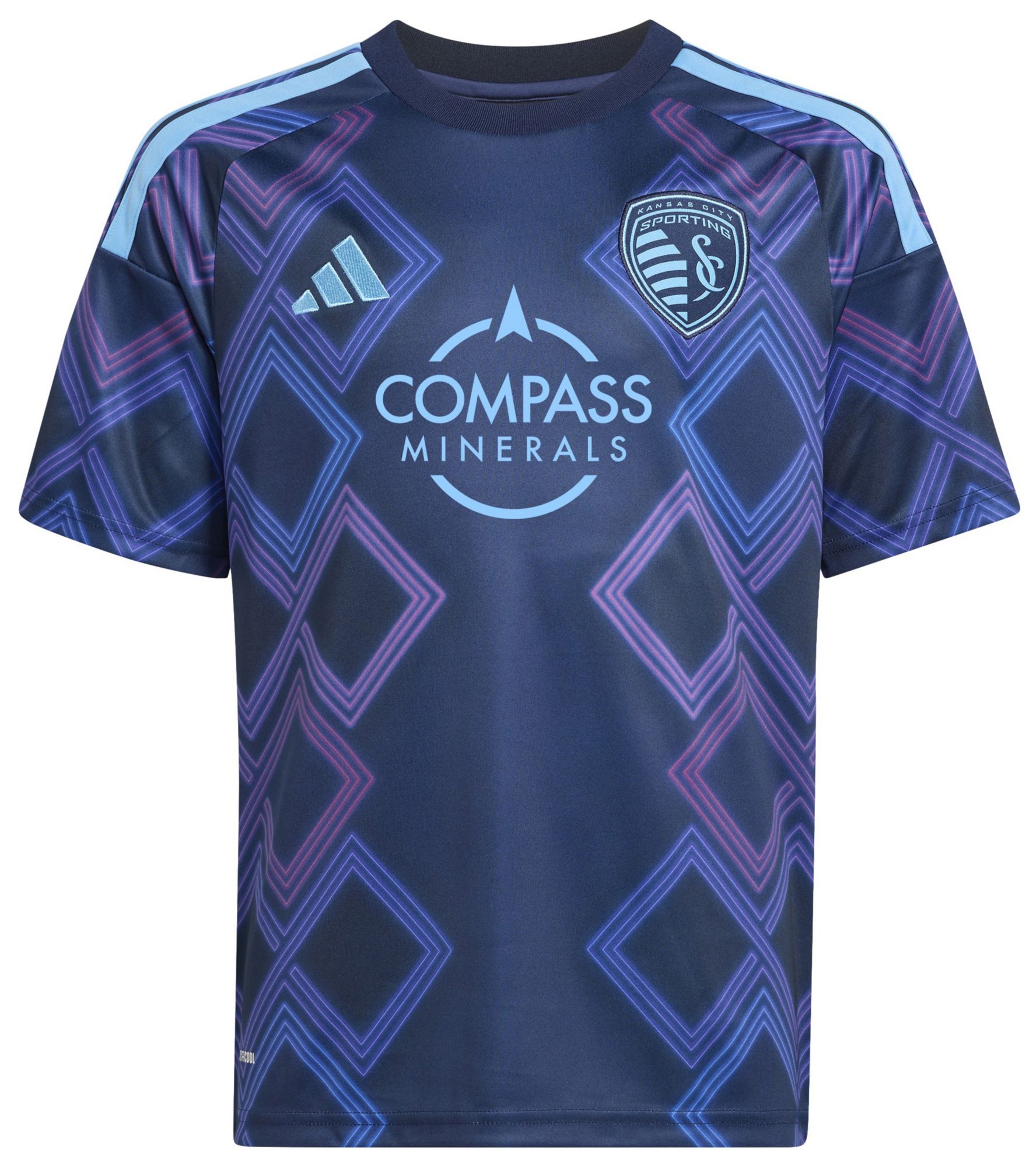 adidas Youth Sporting Kansas City 2026 Secondary Replica 'The 18th & Vine Kit' Jersey