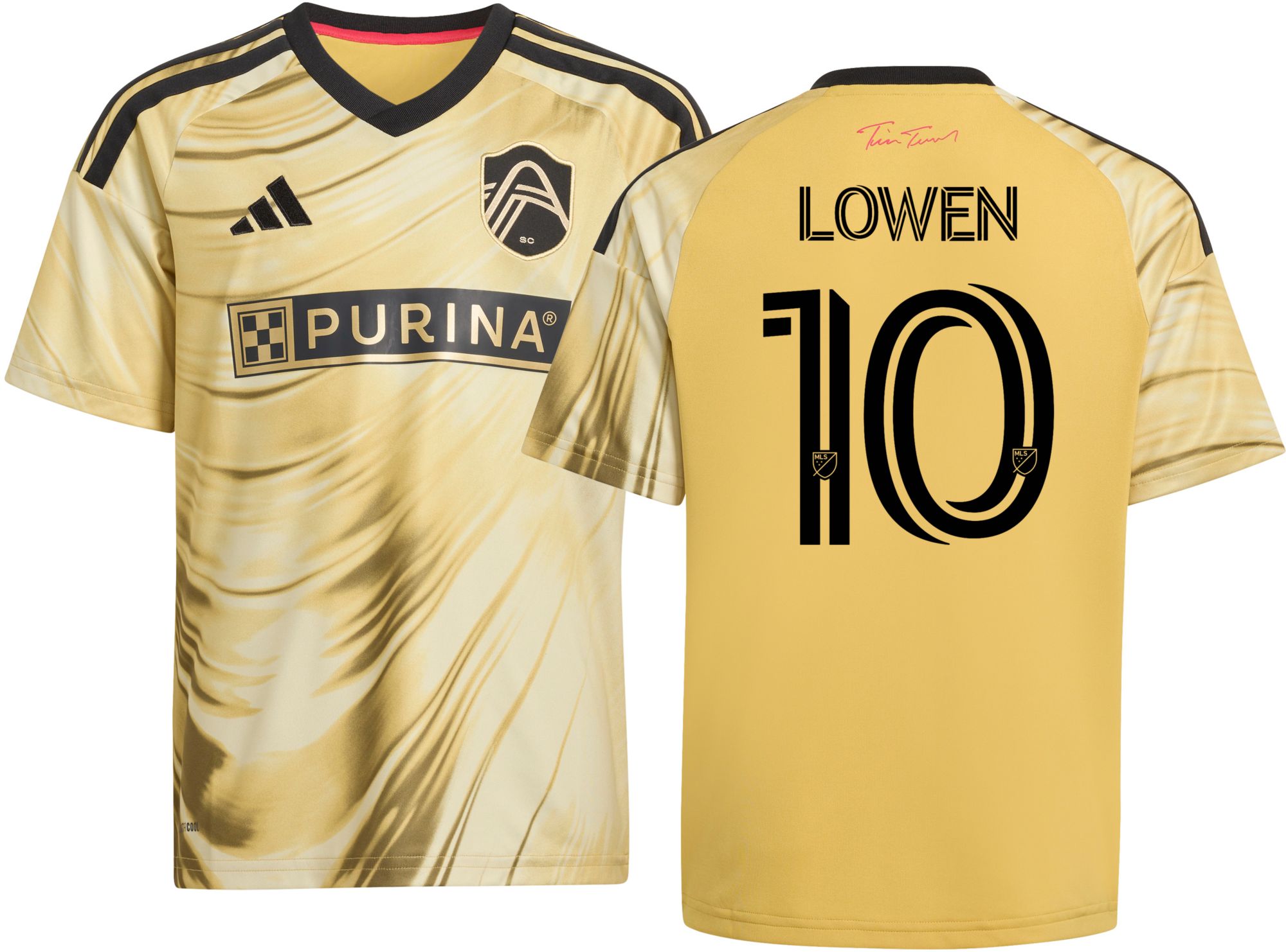 adidas Youth St. Louis City SC Eduard Lowen #10 2026 Secondary Replica 'The Tina Turner Kit' Jersey