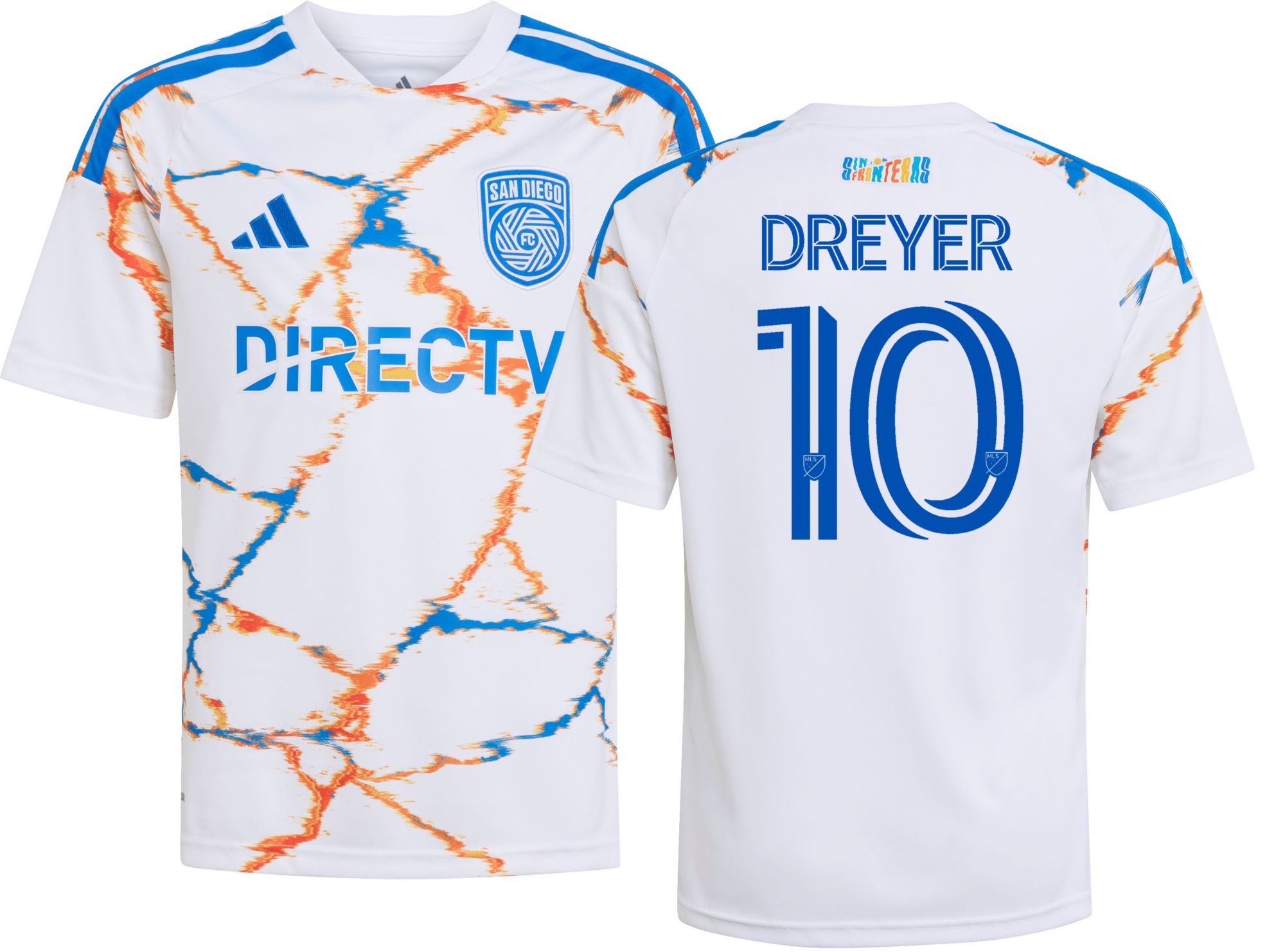 adidas Youth San Diego FC Anders Dreyer #10 2026 Secondary Replica 'Unprecedented Unity Kit' Jersey