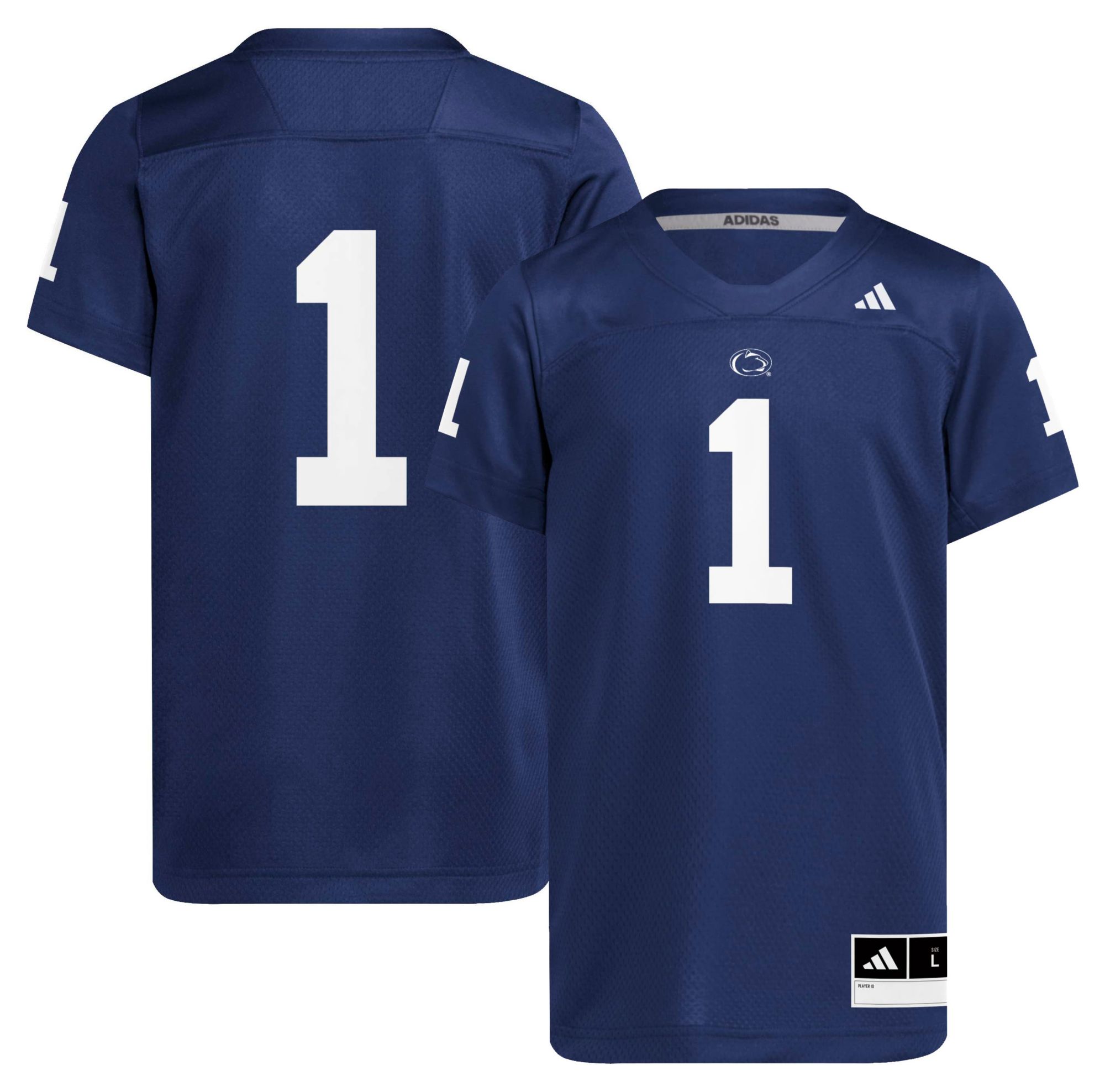 adidas Youth Penn State Nittany Lions Navy Sideline Football Jersey, XL, Blue