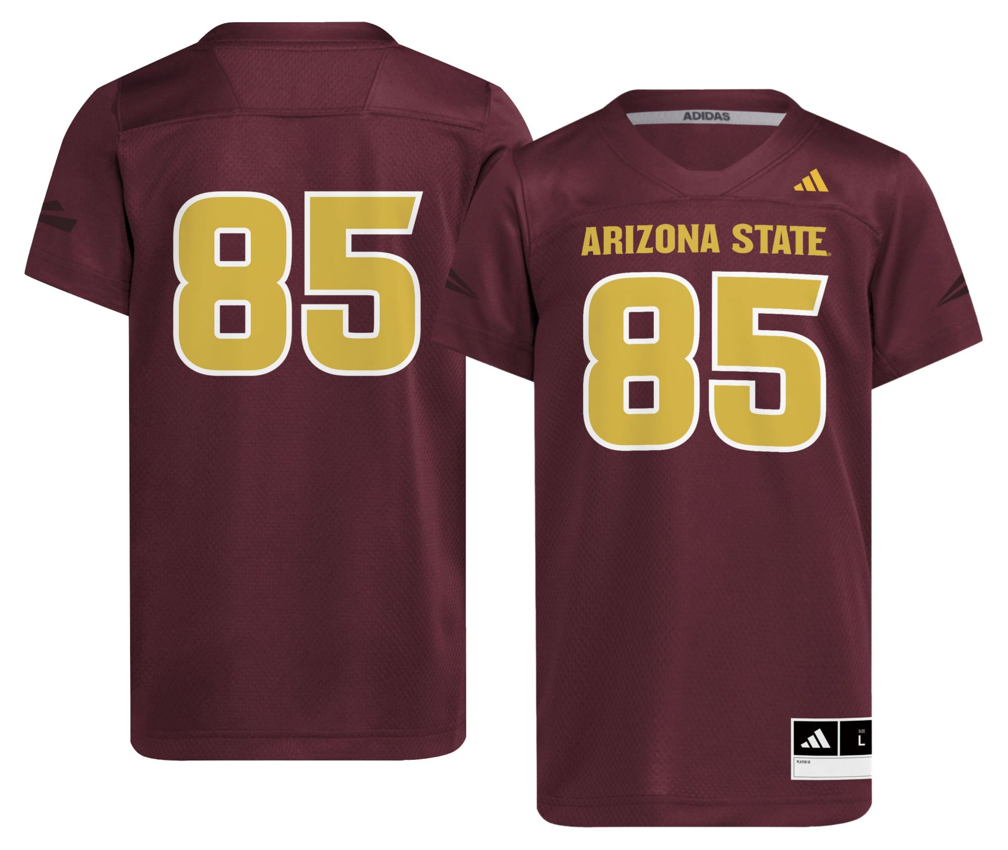 adidas Youth Arizona State Sun Devils Maroon Sideline Jersey
