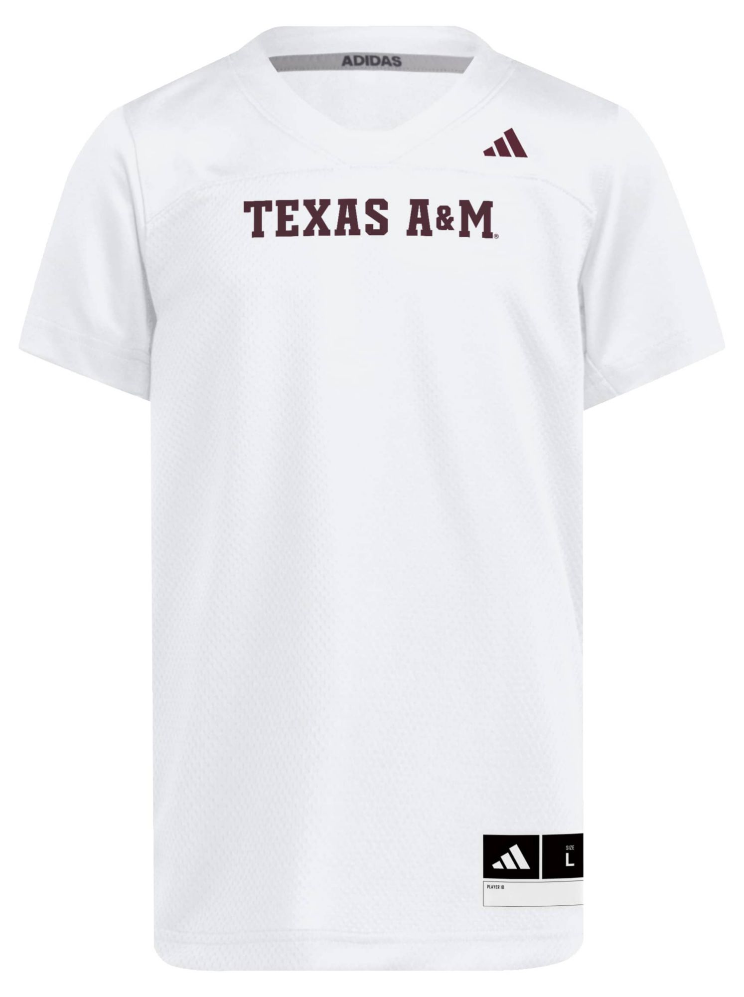 adidas Youth Texas A&amp;M Aggies White Sideline Football Jersey
