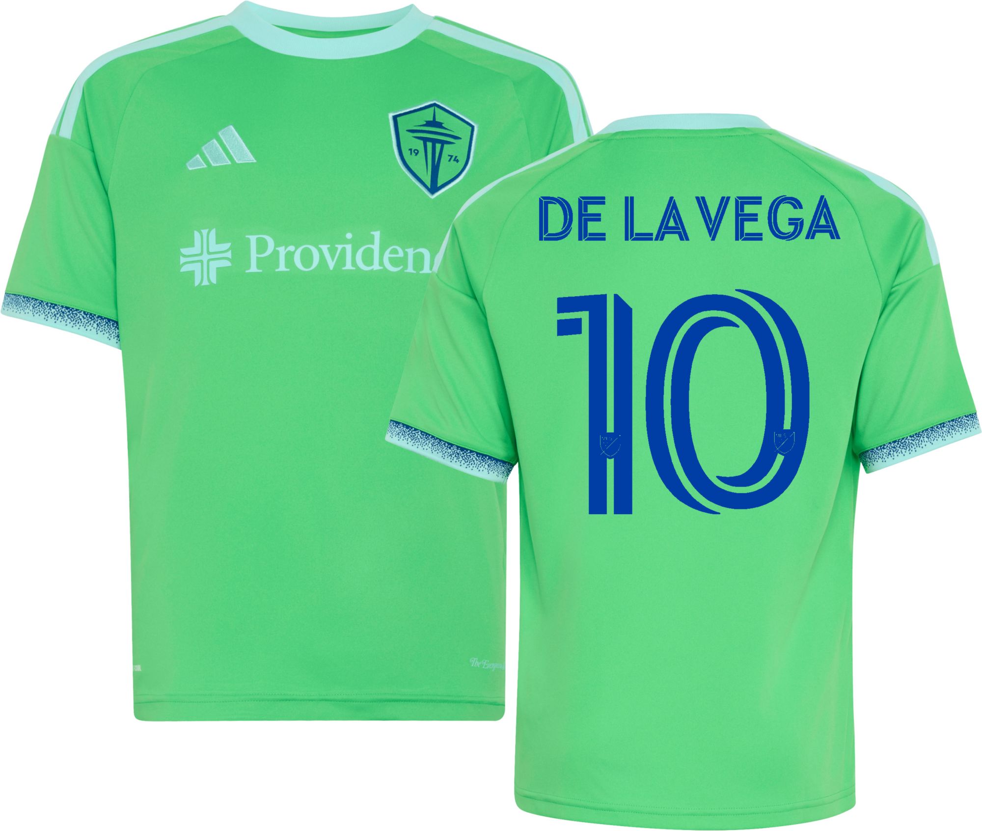 adidas Youth Seattle Sounders Pedro de la Vega 2026 Primary Replica Jersey