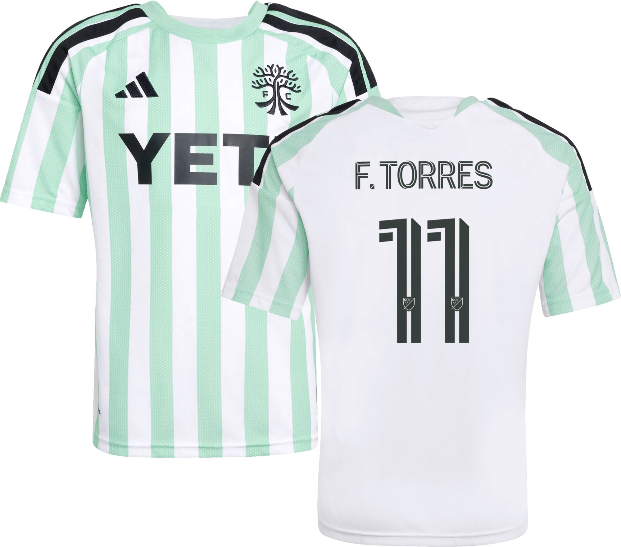adidas Youth Austin FC Facundo Torres 2026 Secondary Replica Jersey