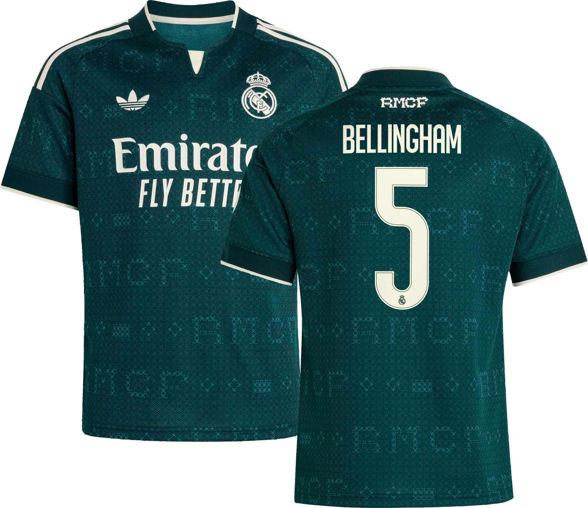 adidas Youth Real Madrid Jude Bellingham 2026 Away Replica Jersey